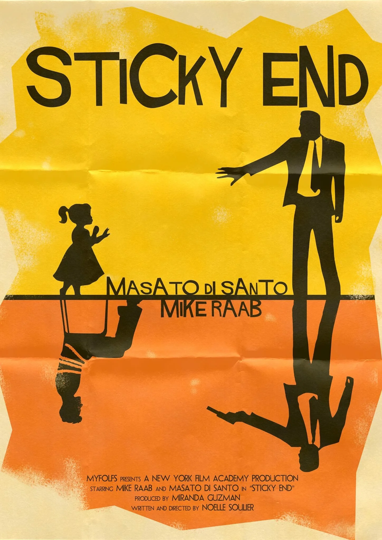STICKY ENDDirected by Noëlle SoulierMitch, a wimpy excuse of a man held captive for ransom, must wait to hear from his father to see his life saved. Little did he expect to wait in the laundry room of hitman Boris, a heartless killer and loving fath…