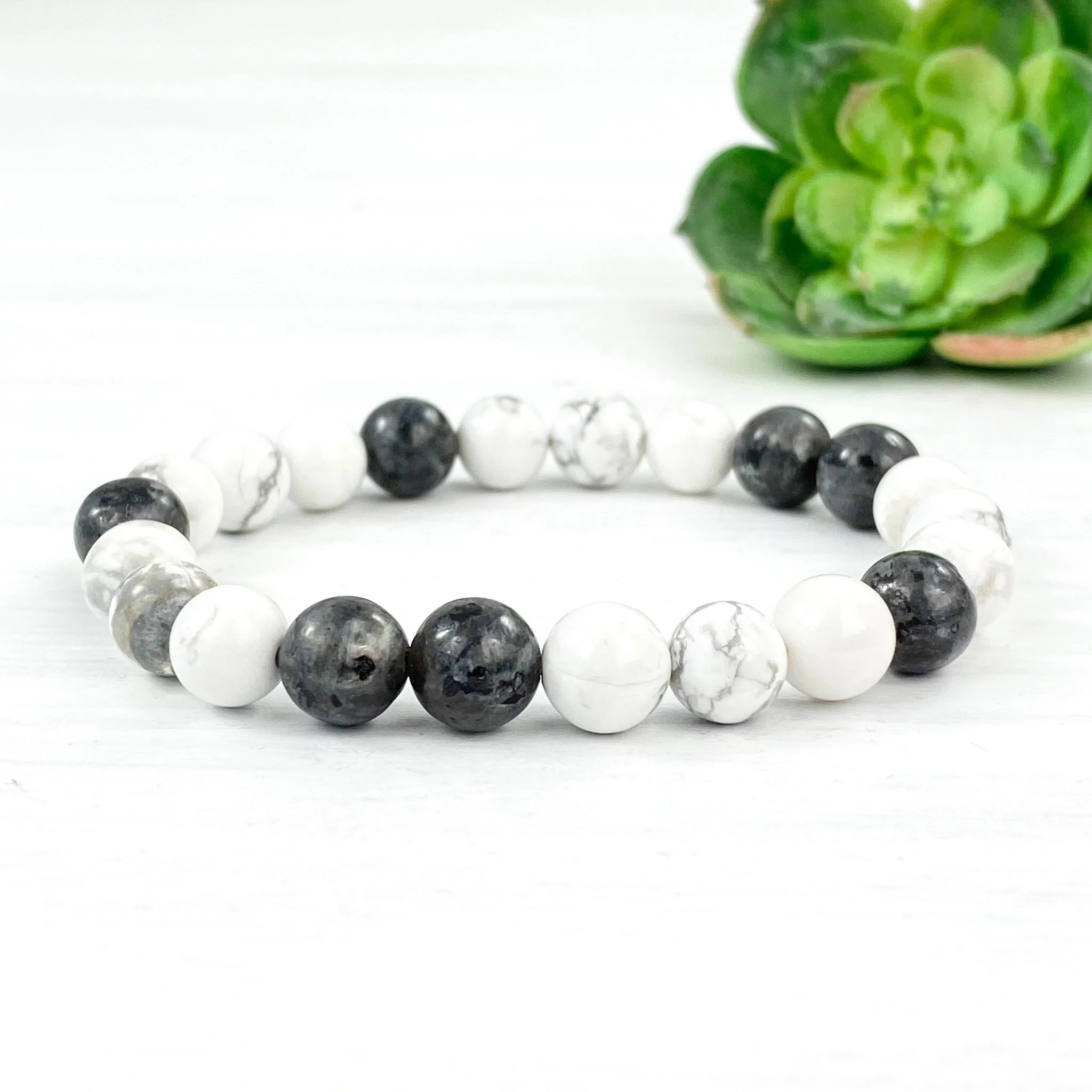 Howlite and Larvikite