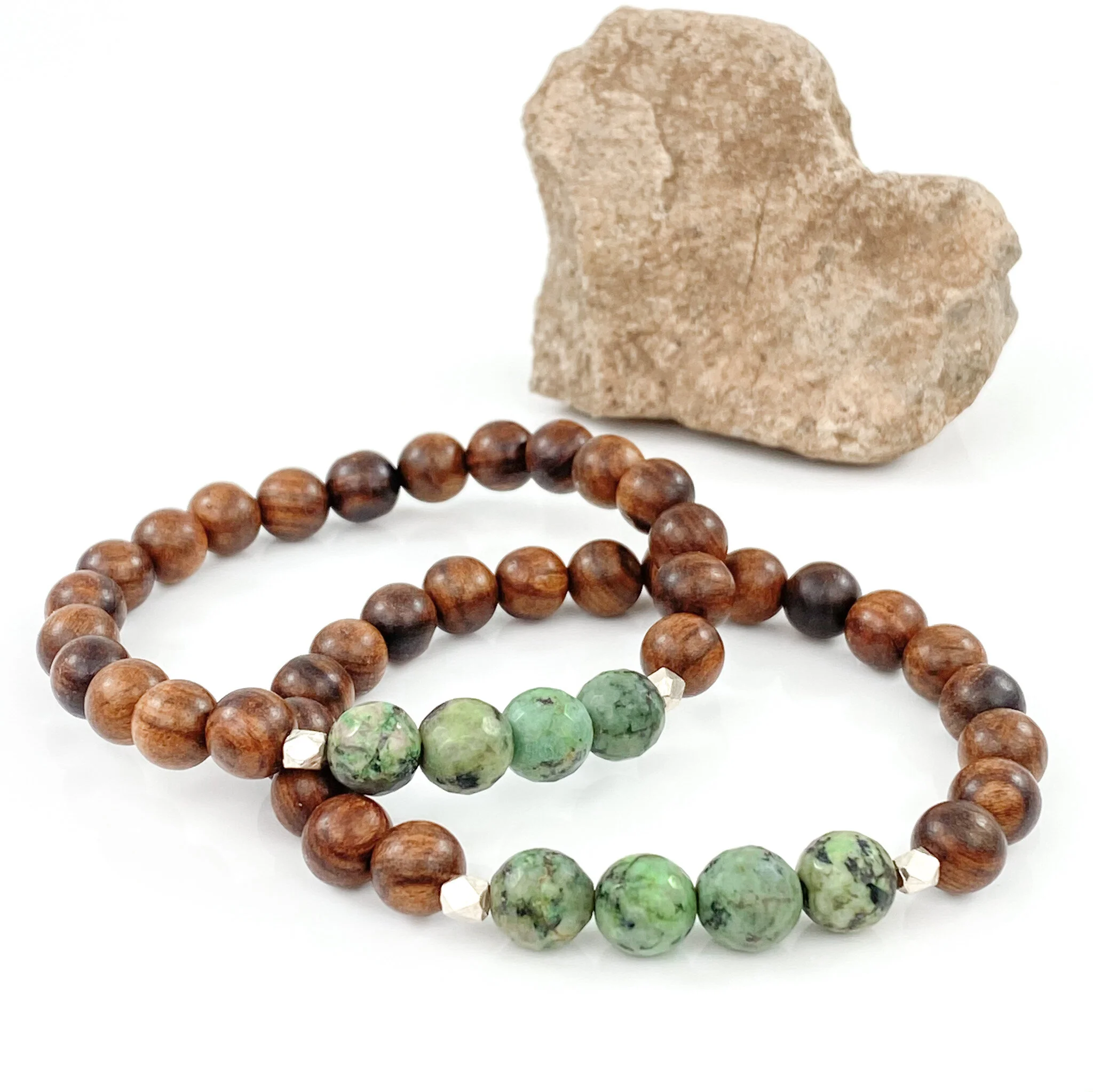 African Turquoise and Wood
