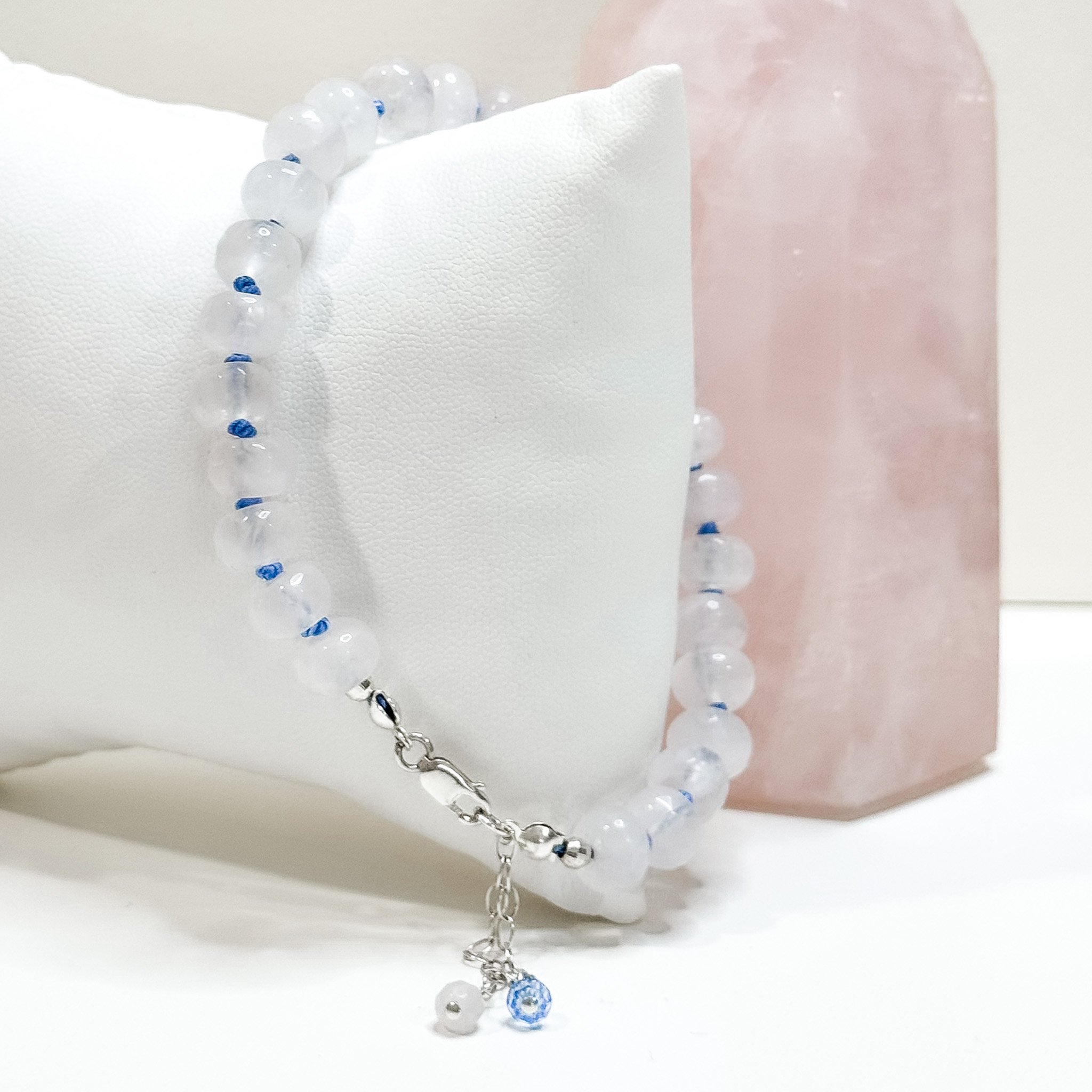 Rose Quartz Hand-Knotted Bracelet
