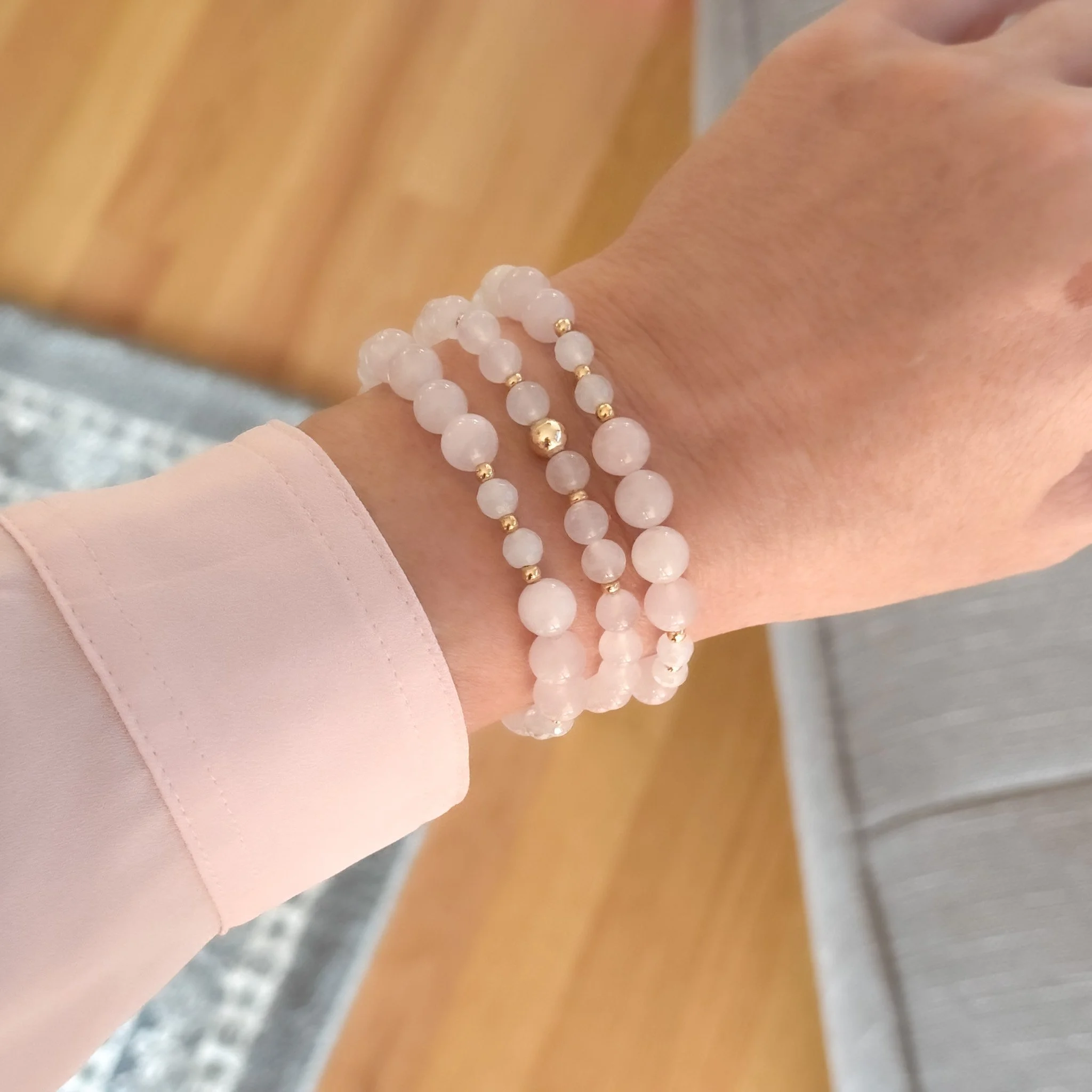 Rose Quartz and Snow Quartz ~ Trio