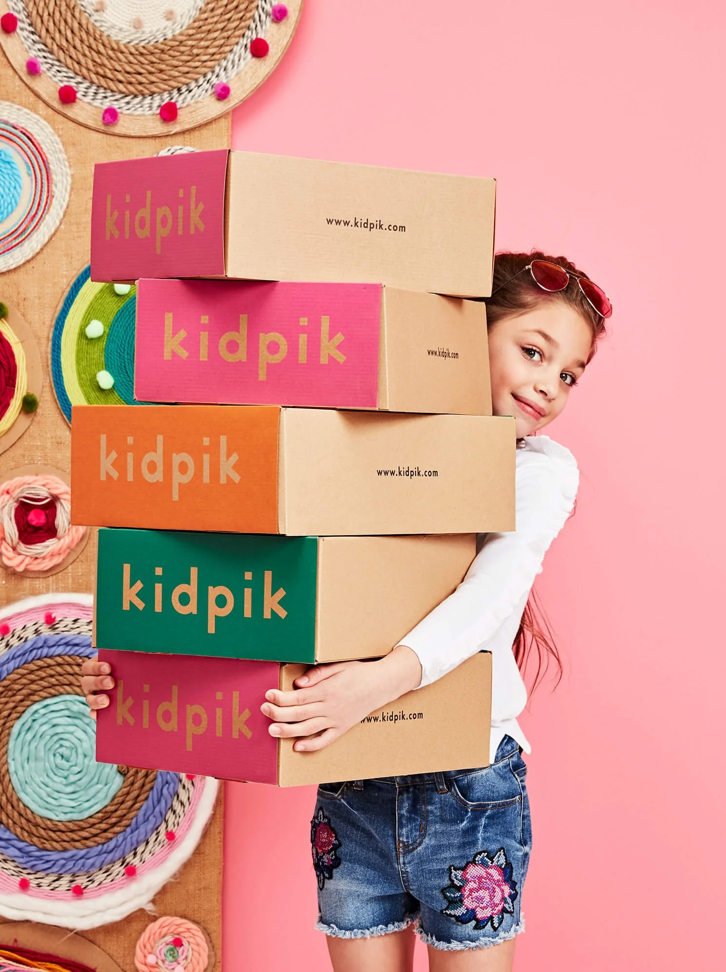 Kidpik Summer 2019, stack of boxes