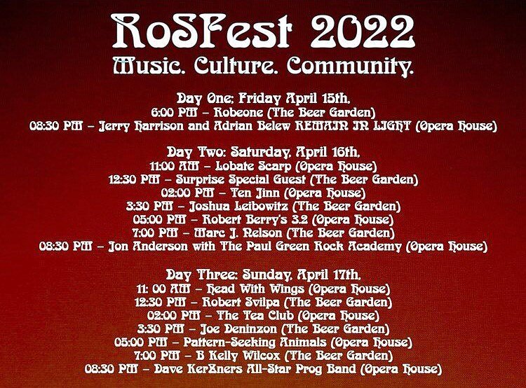 We just arrived in Florida and we&rsquo;re on our way to @rosfest right now! We&rsquo;re very excited to see everyone and to play our set tomorrow at 2:00pm!