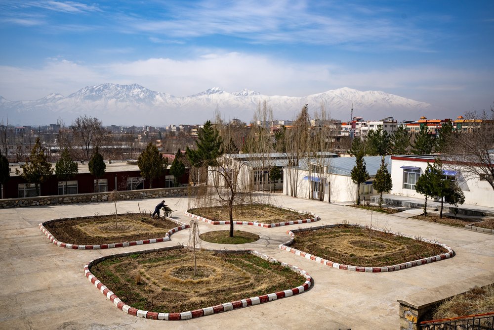 Overlooking the women's dorms