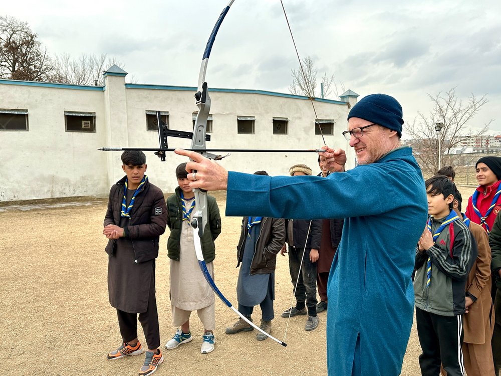 Mike taking aim