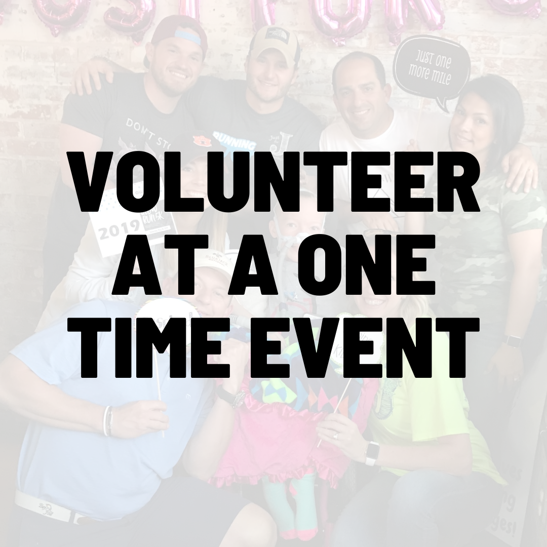  Interested in volunteering at a one time event like our 5Ks, Clay Shoots, Golf Tournaments, Benefit Events, and more? Fill out our form here to be contacted by a member of our team! 