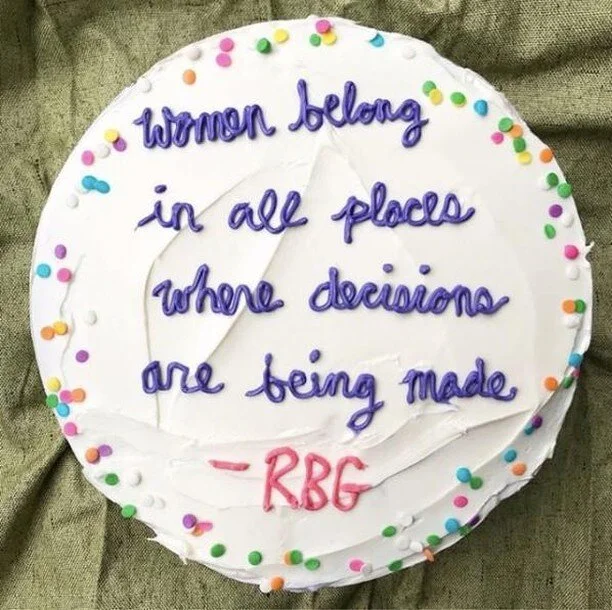 celebrating rbg today, on her birthday. her actions & wisdom are always a real *treat* π°ππ (r/p @thesweetfeminist)