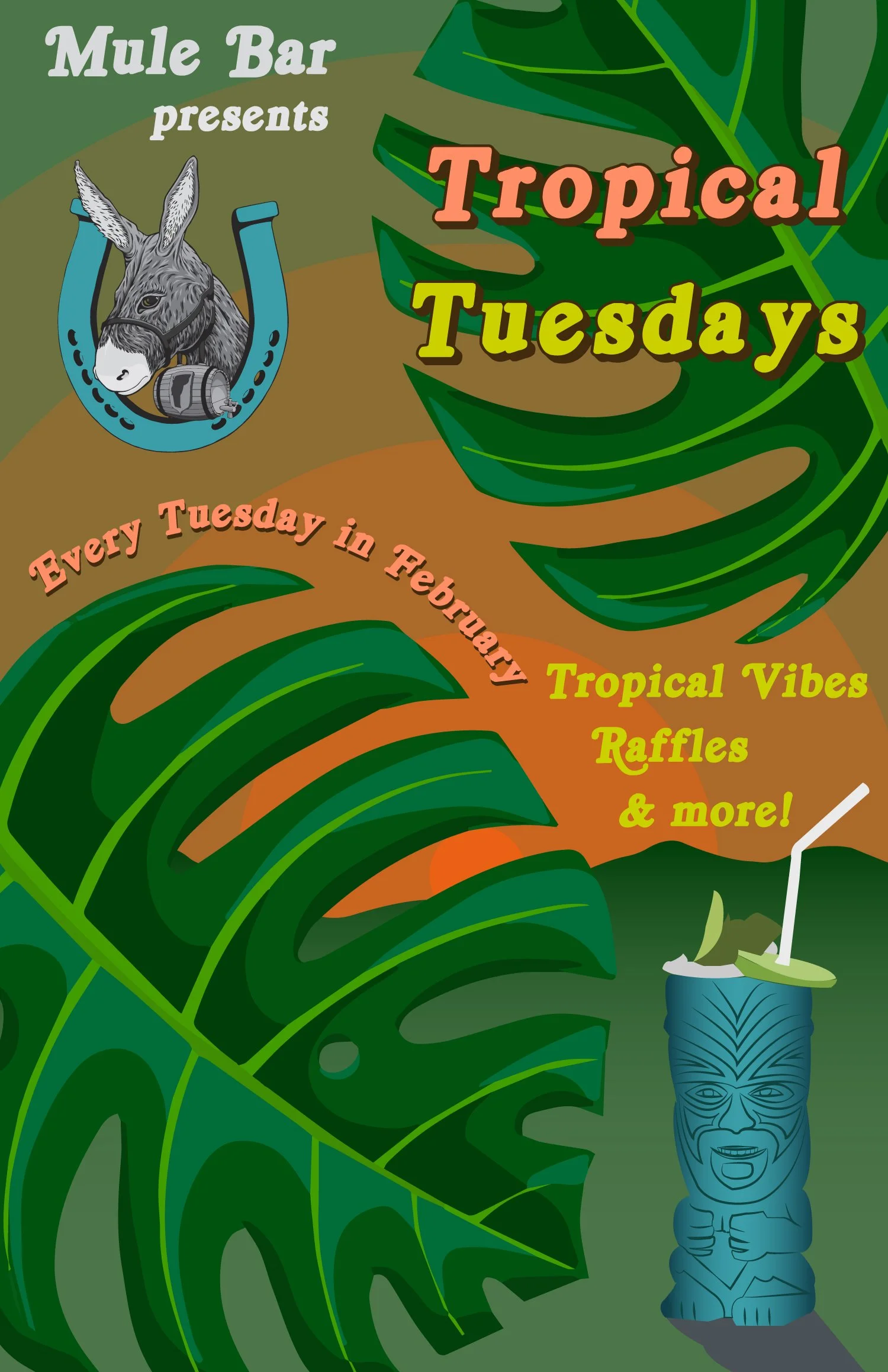 Poster for Tropical Tuesdays Event
