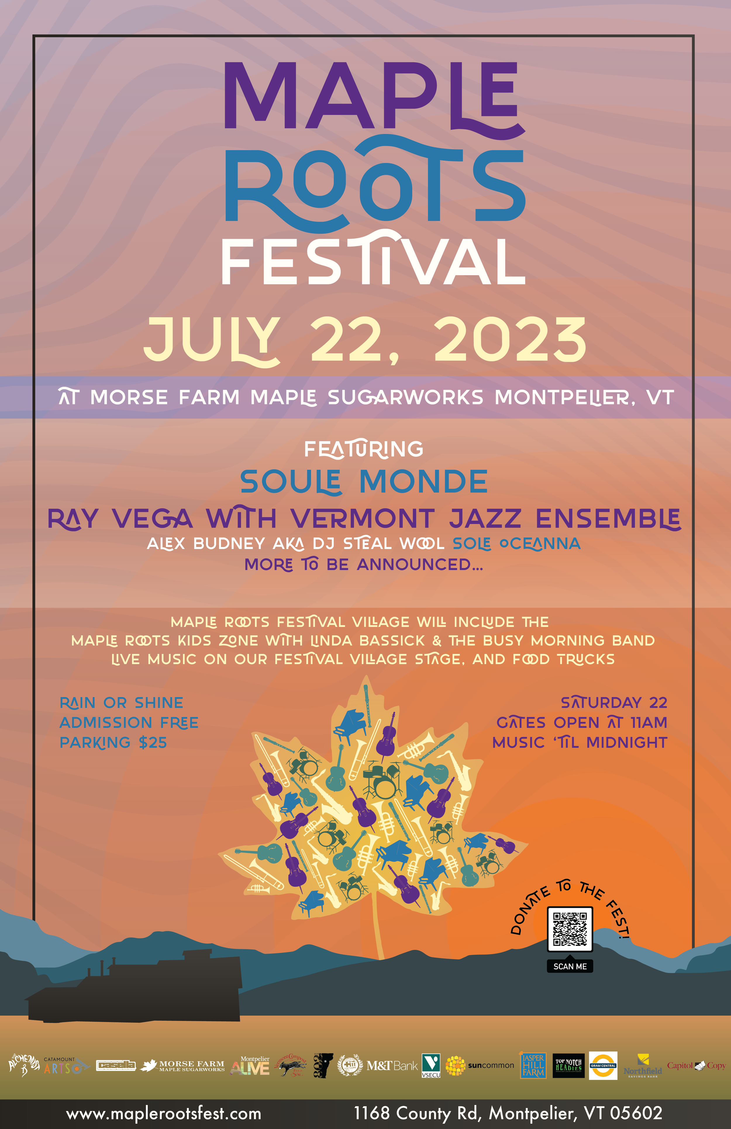 Maple Roots Festival Poster 2023