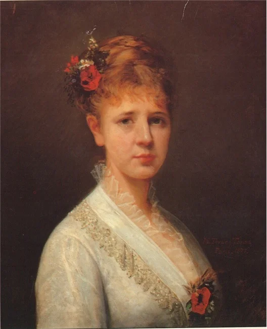 Jeanne Pauline Adolphine Marie Verrue - Madame Mauri. My great-great-grandmother, Nini's mother who passed away not long after childbirth. This is a portrait by renown Venezuelan artist, Martin Tovar y Tovar.