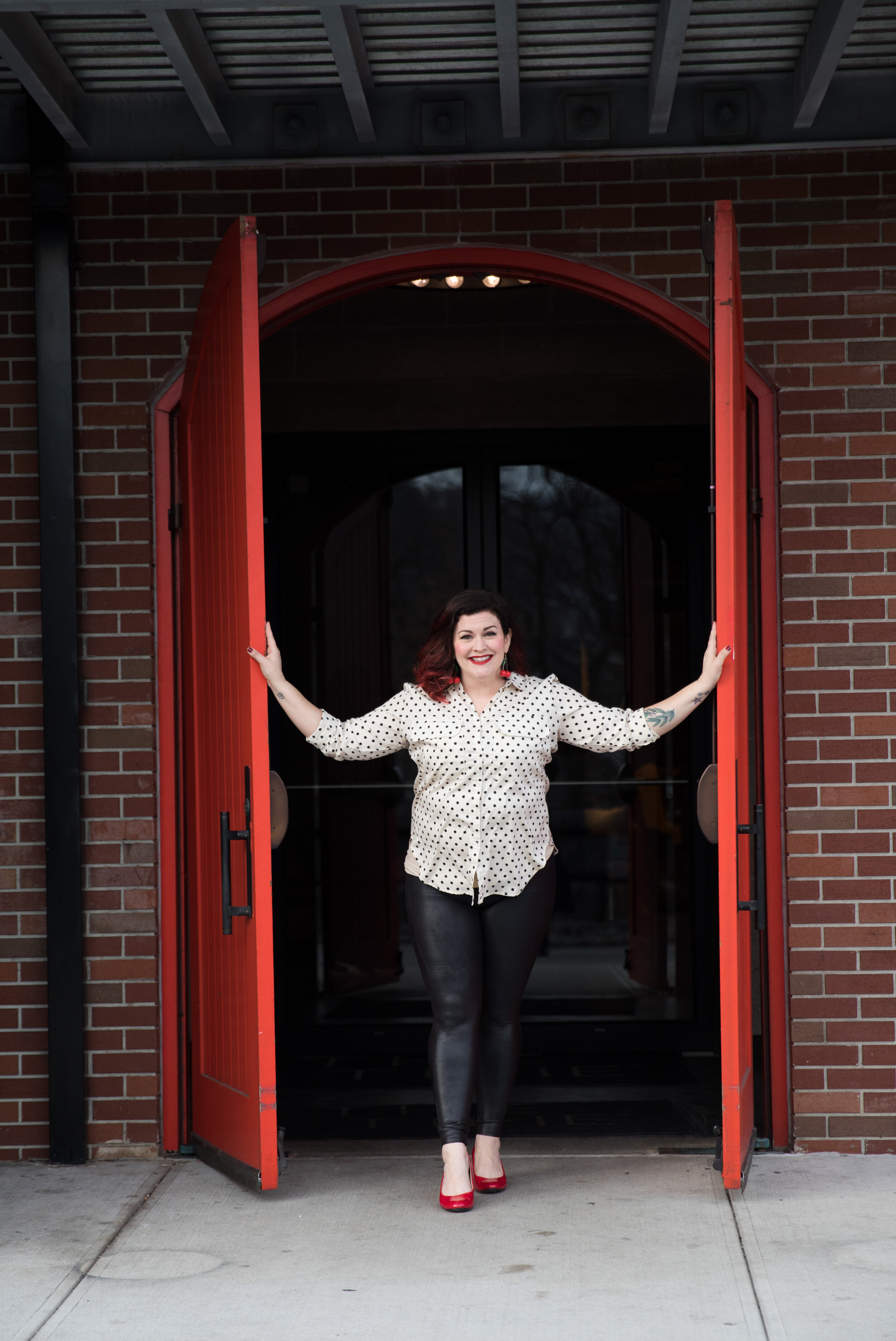 Christine Gritmon red doors vertical