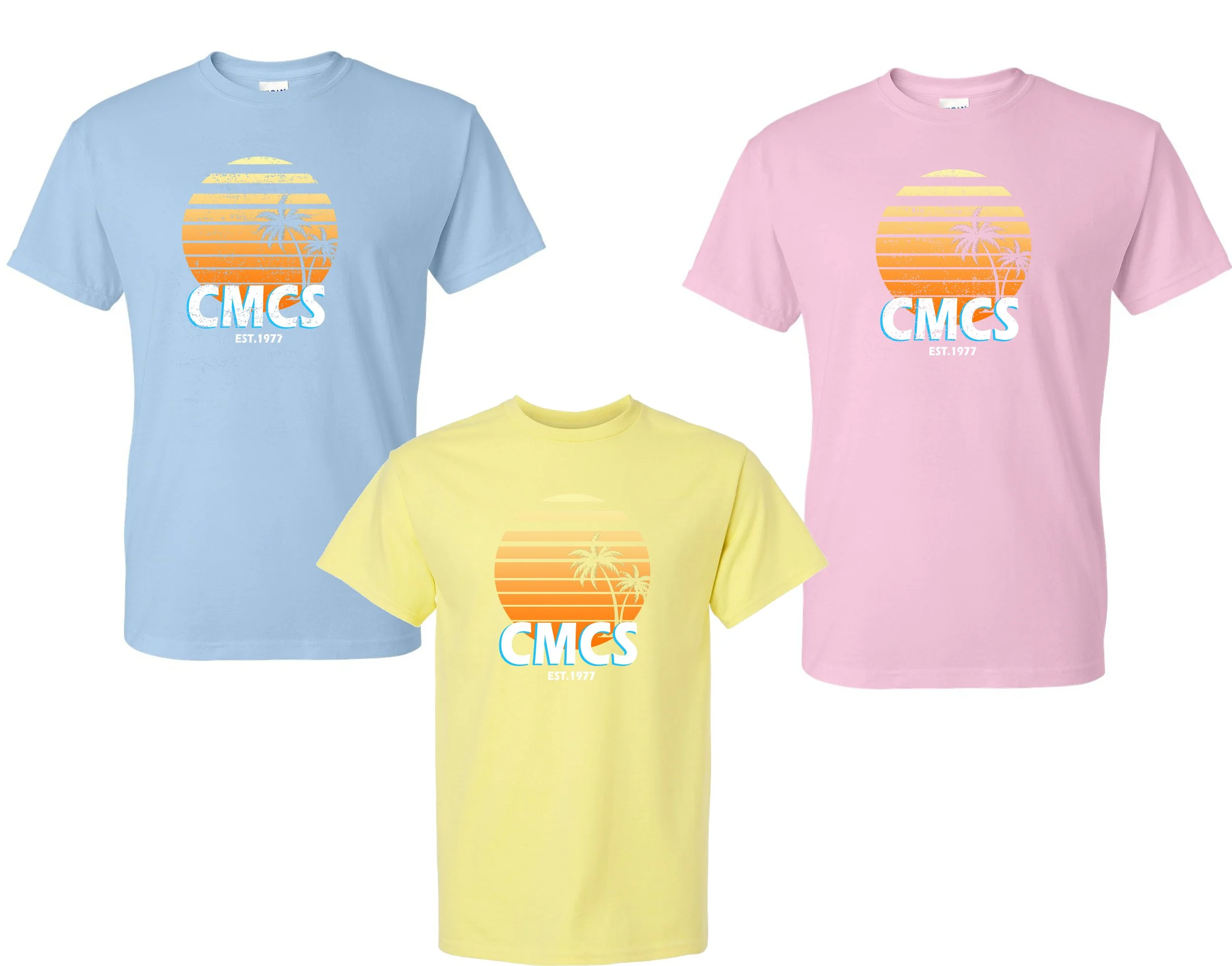 SUNSET VIBES CMCS T-SHIRT "VINTAGE SUMMER RELEASE "