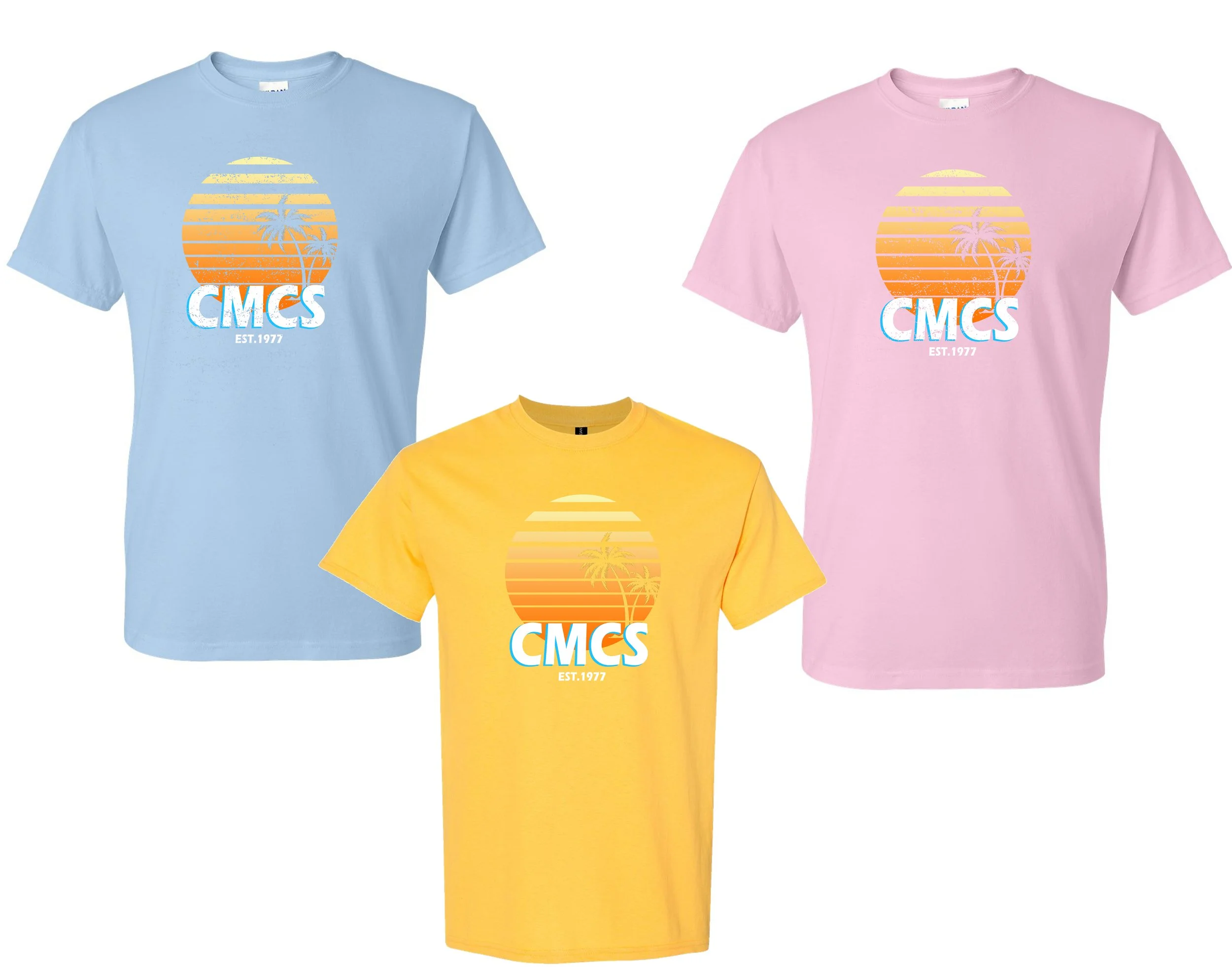 VINTAGE SUNSET VIBES CMCS T-SHIRT **SUMMER RELEASE ONLY**