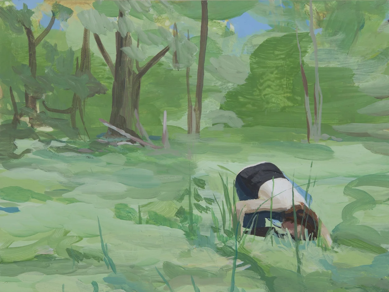 Dis place 3, 12x9", acrylic on board, 2013