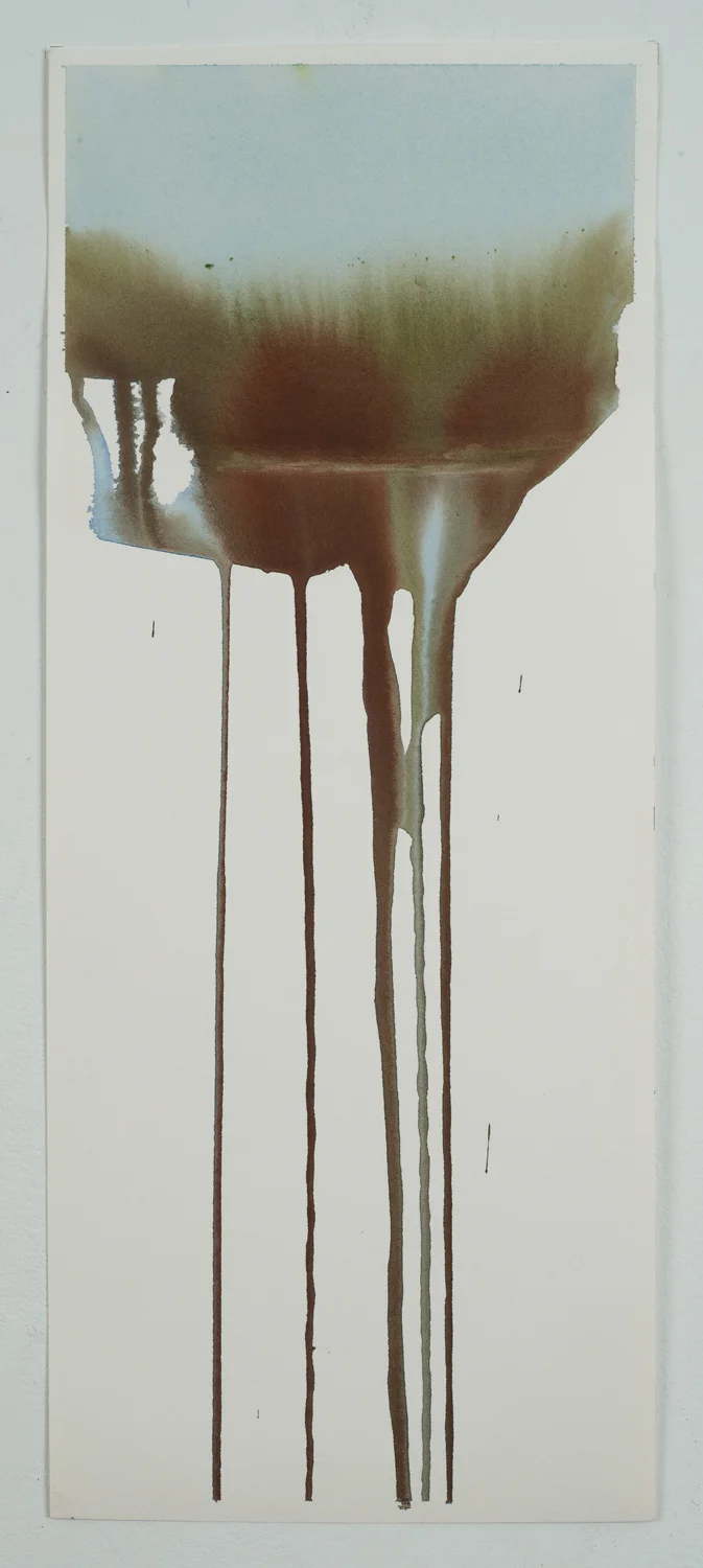 Melting Glacier 4, 19.5”x8”, watercolor on paper, 2016