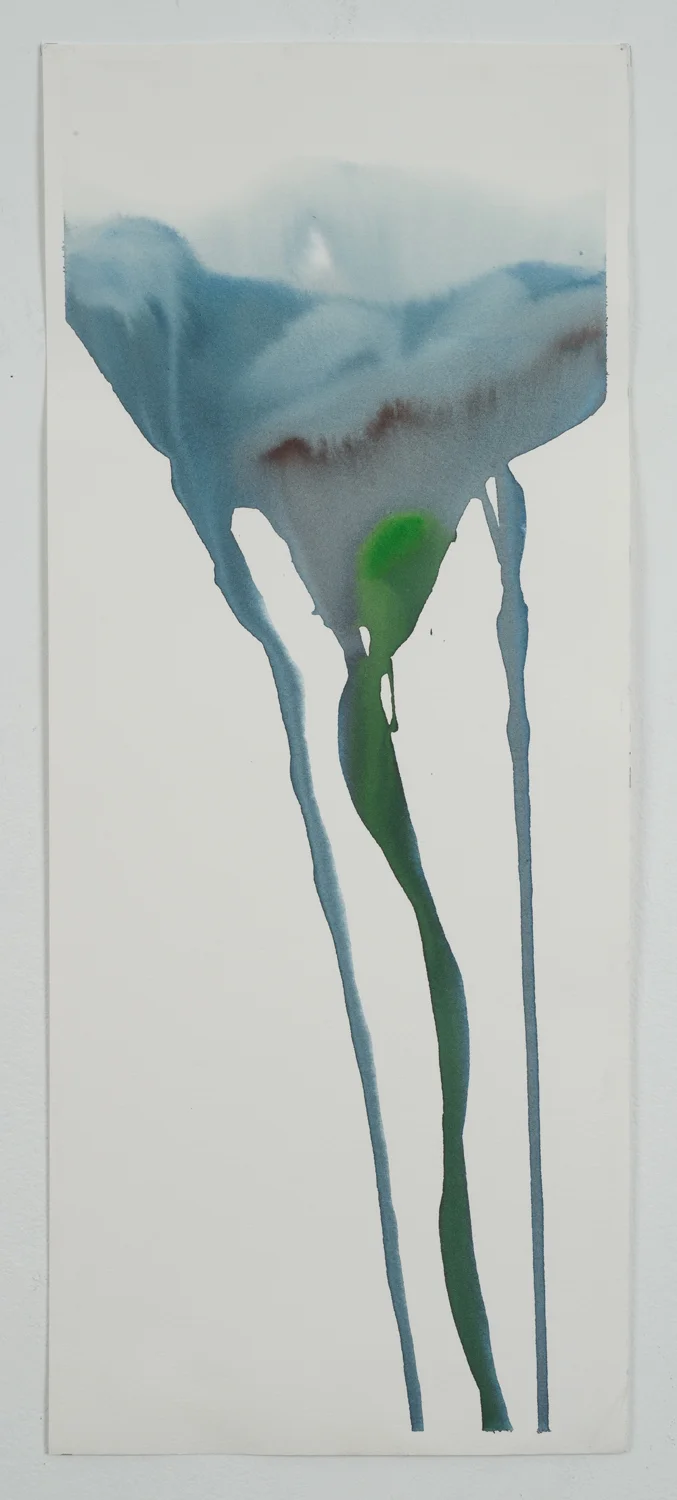 Melting Glacier 5, 19.5”x8”, watercolor on paper, 2016