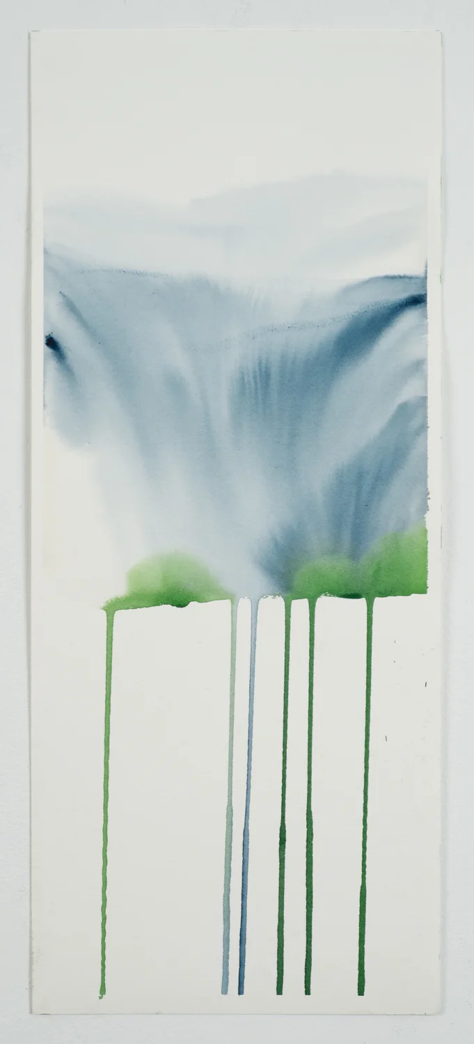 Melting Glacier 6, 19.5x8”, watercolor on paper, 2016