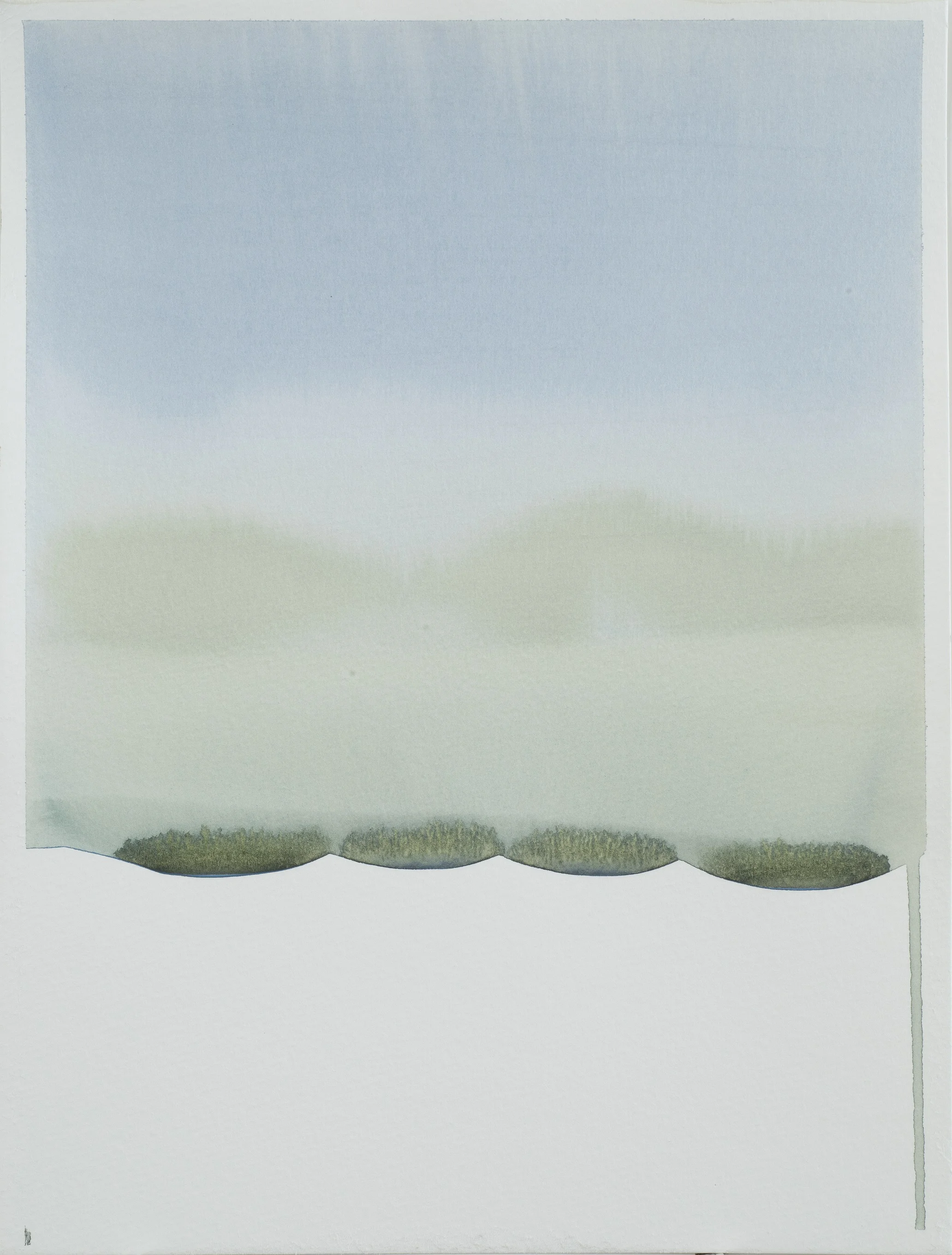 Melting Landscape 5, 12x9", watercolor on paper, 2012