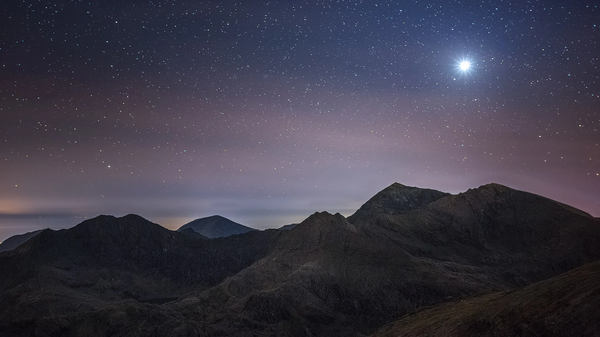 Venus above the Snowdon horseshoe