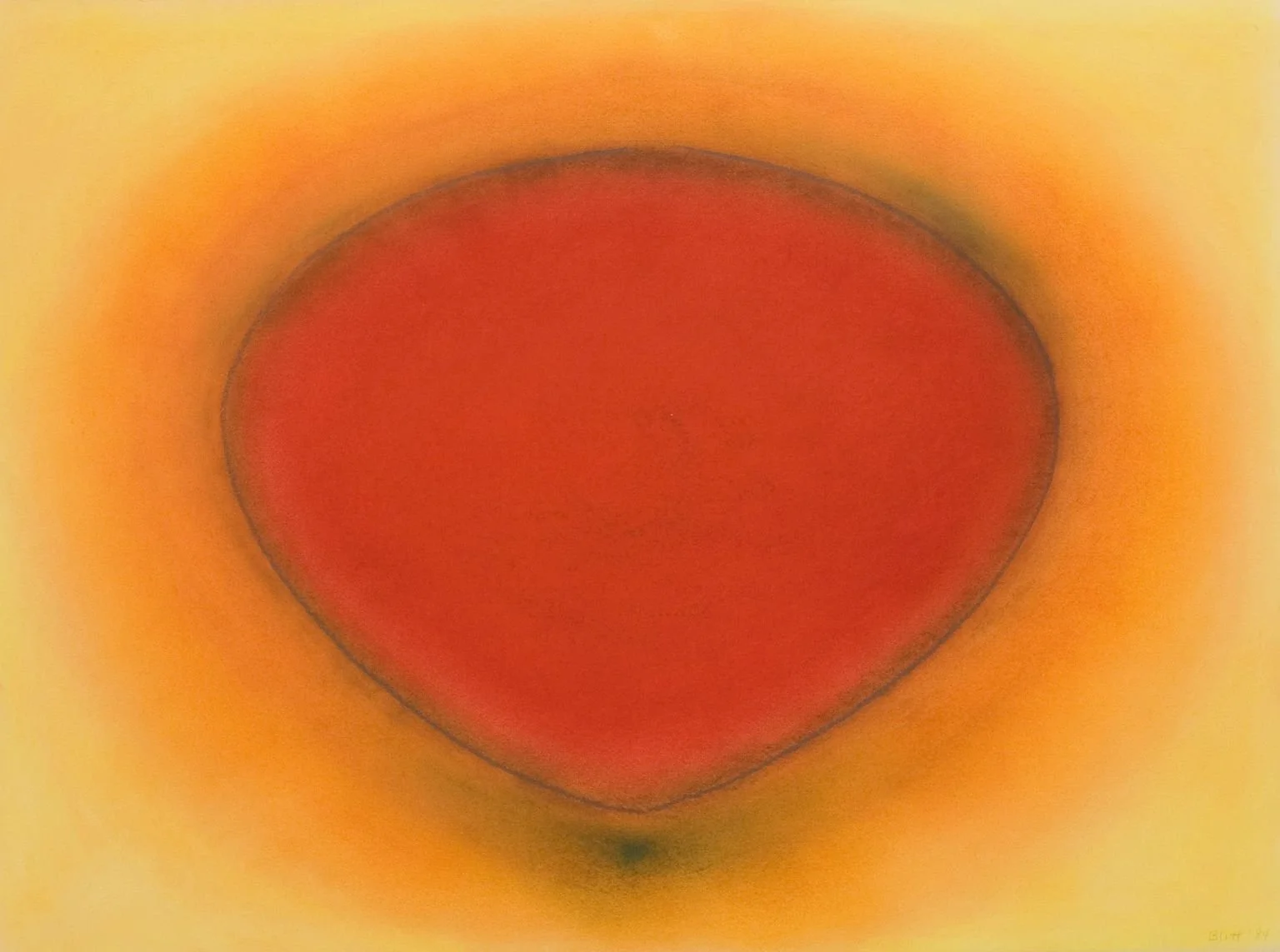 Oval, 1982, pastel on paper, 22 x 30in