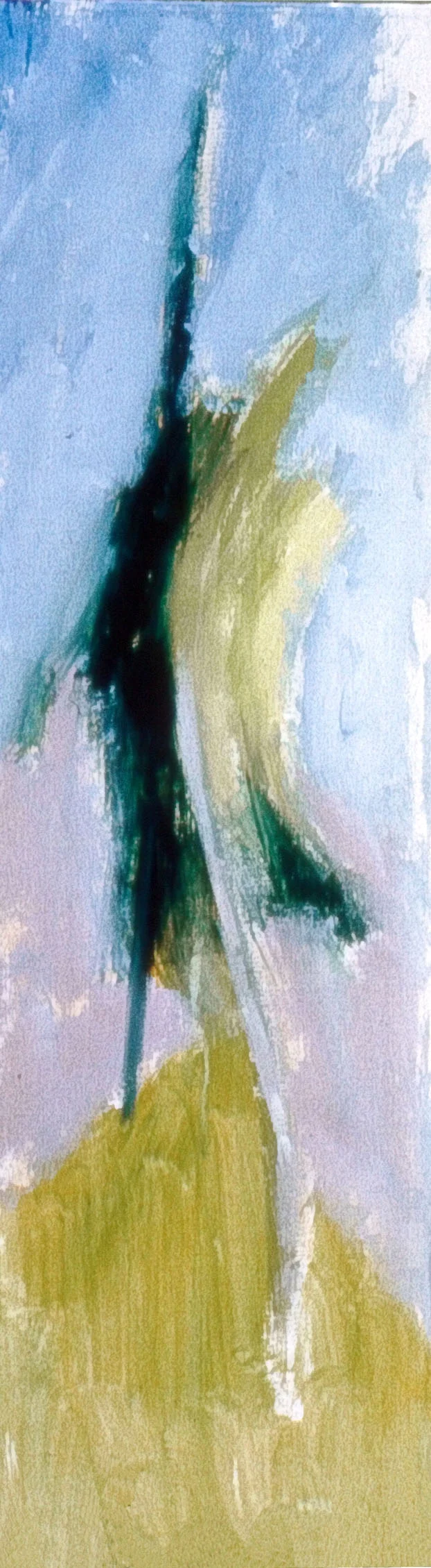 Irwin and I1962, acrylic on canvas, 42x12 in