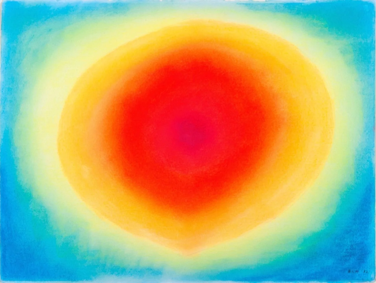 My World, 1982, pastel on paper, 22 x 30in