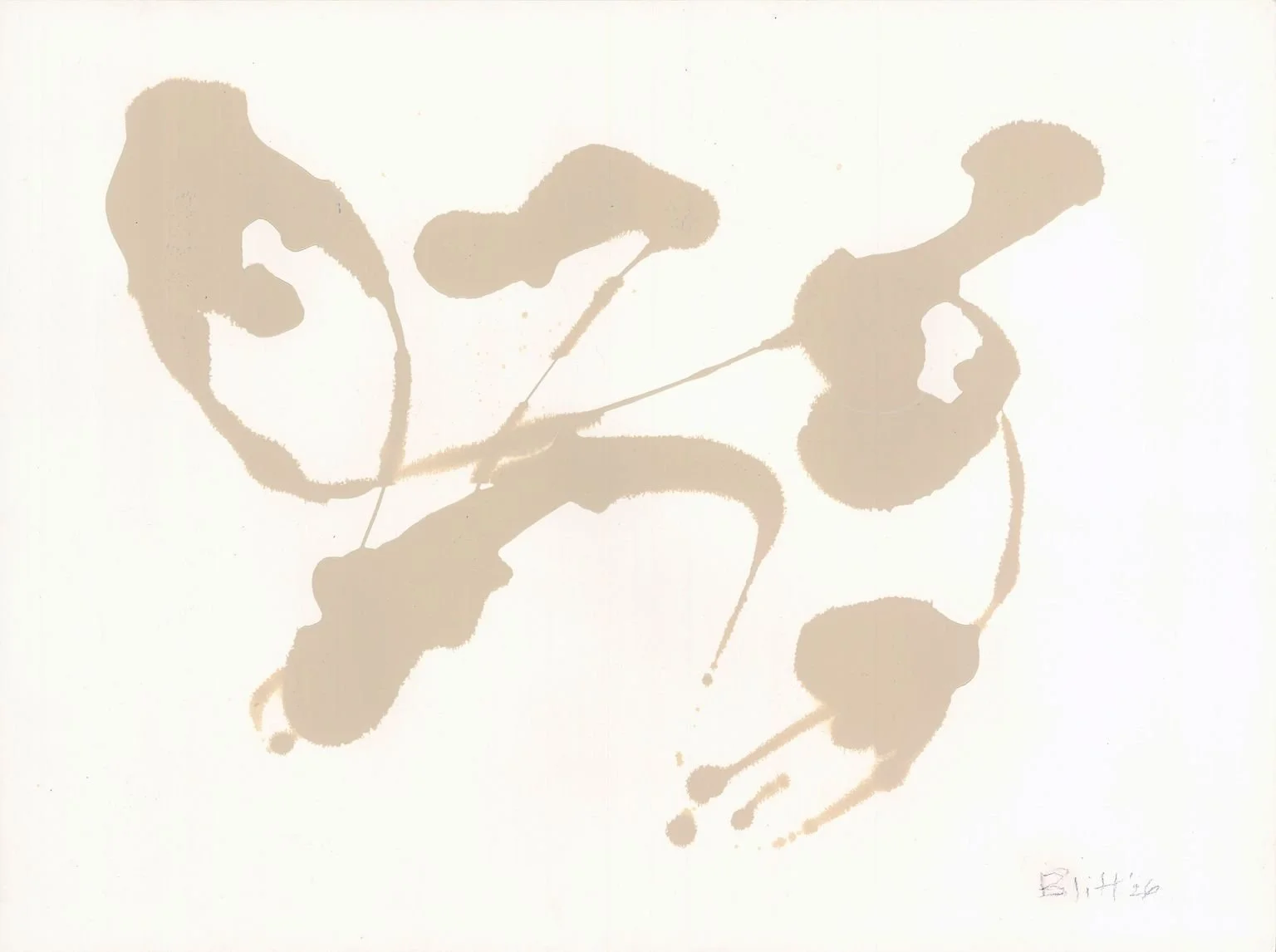 Untitled, 2026, acrylic on paper, 18 x 24 inches
