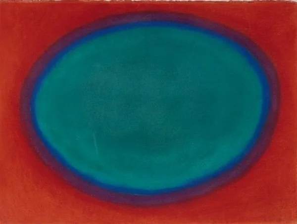 Oval, 1983, pastel on paper, 22 x 30in
