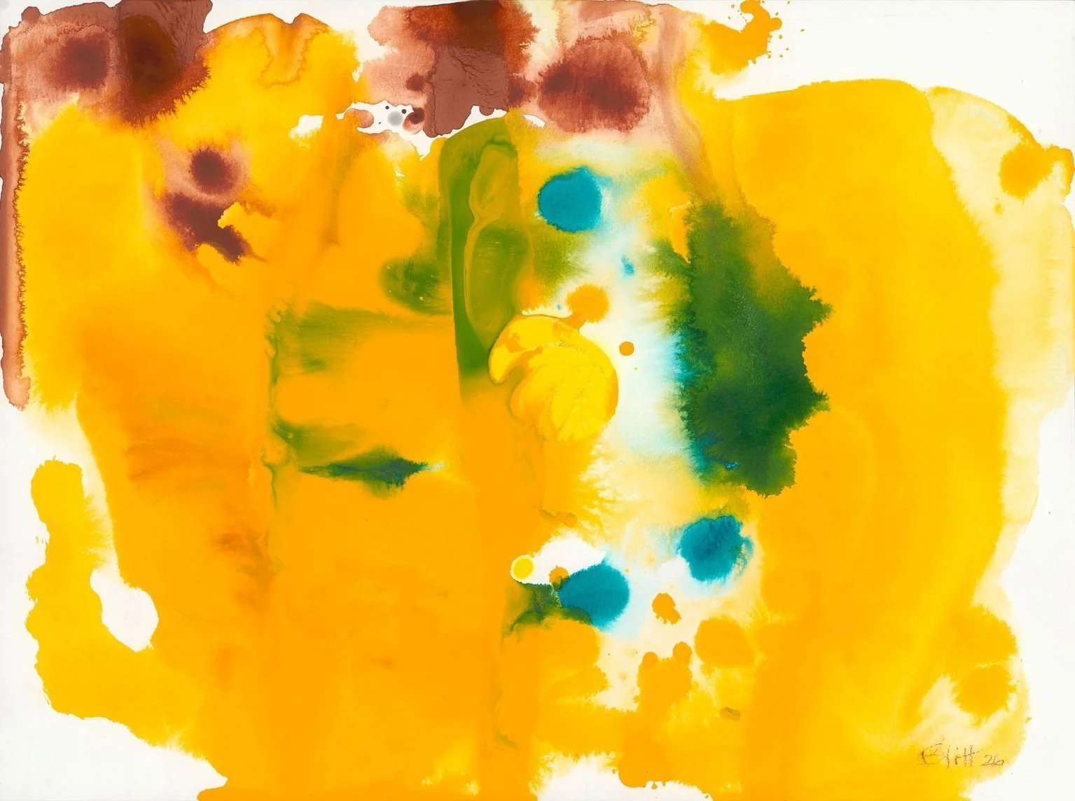 Untitled, 2026, acrylic on paper, 18 x 24 inches
