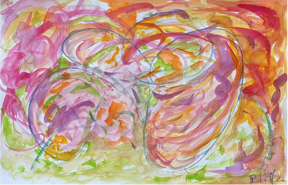 Untitled, 2022, acrylic on paint, 11 x 17 inches, available