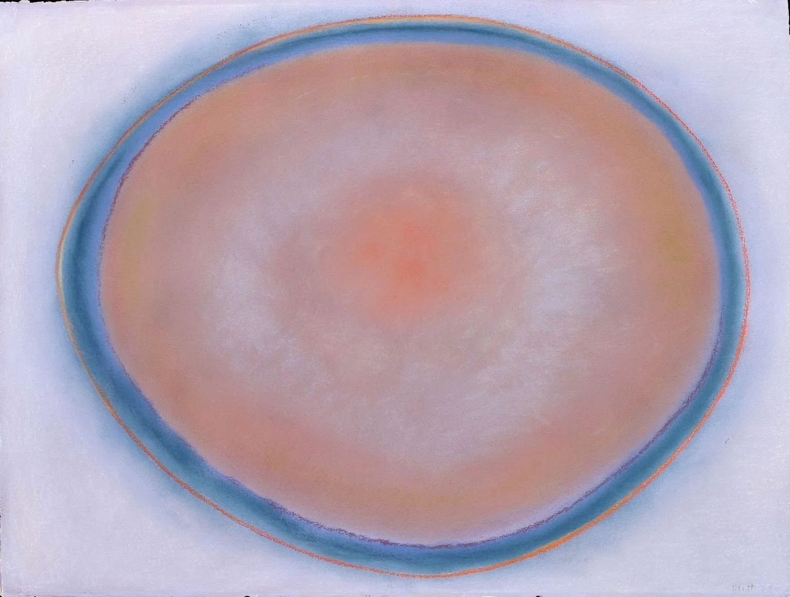 Oval, 1984, pastel on paper, 22 x 30in