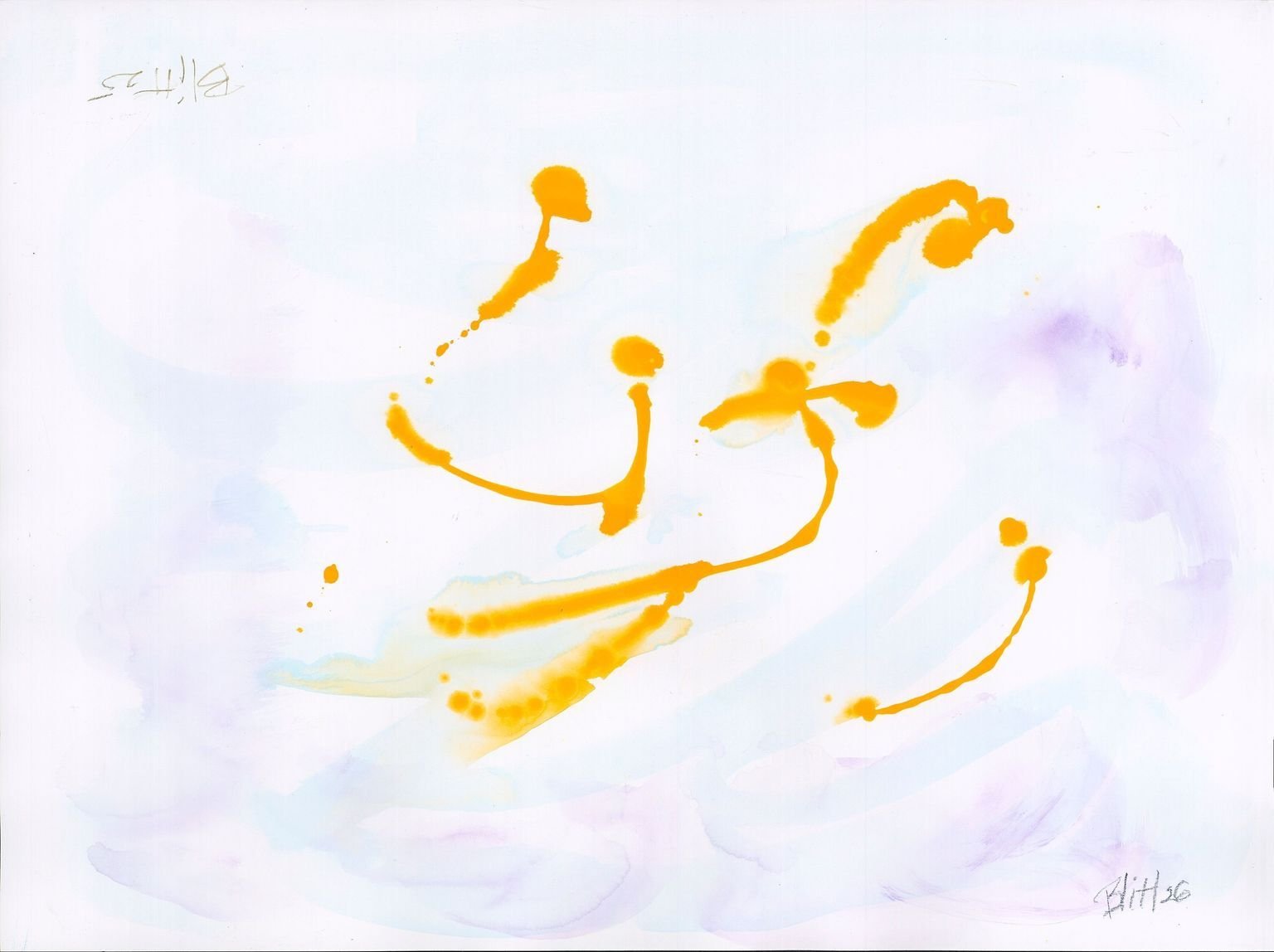 Untitled, 2026, acrylic on paper, 18 x 24 inches