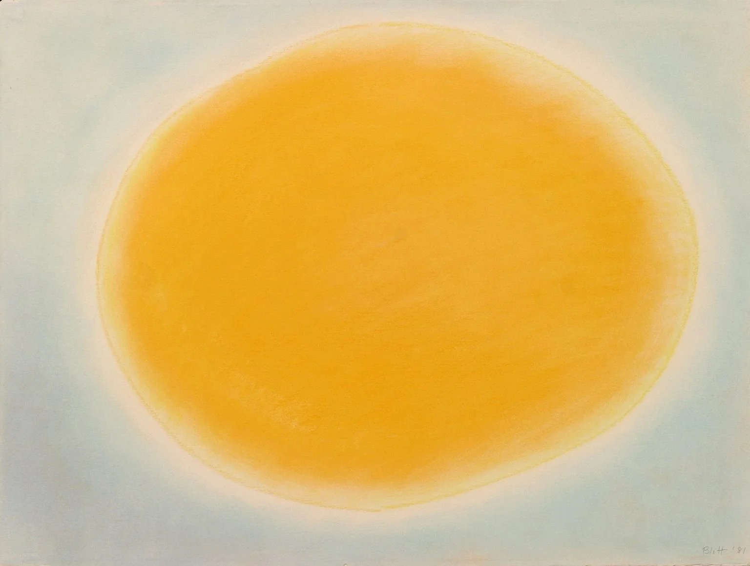 In the Beginning I, 1981, pastel on paper, 22 x 30in