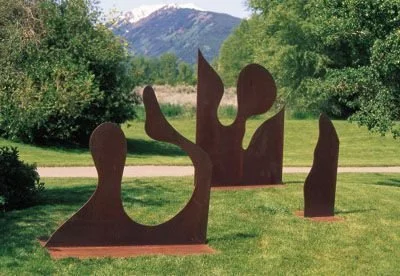Separate But Together, 1990, corten steel, 77 x 60in