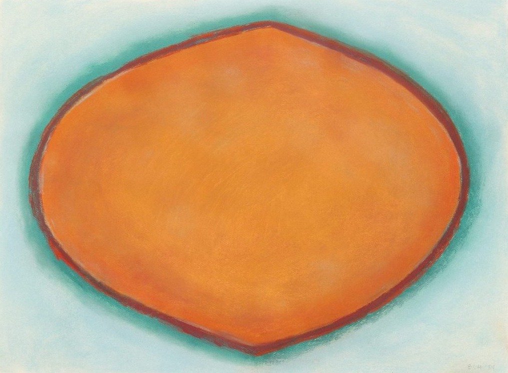 Oval 1984, pastel on paper, 22 x 30in