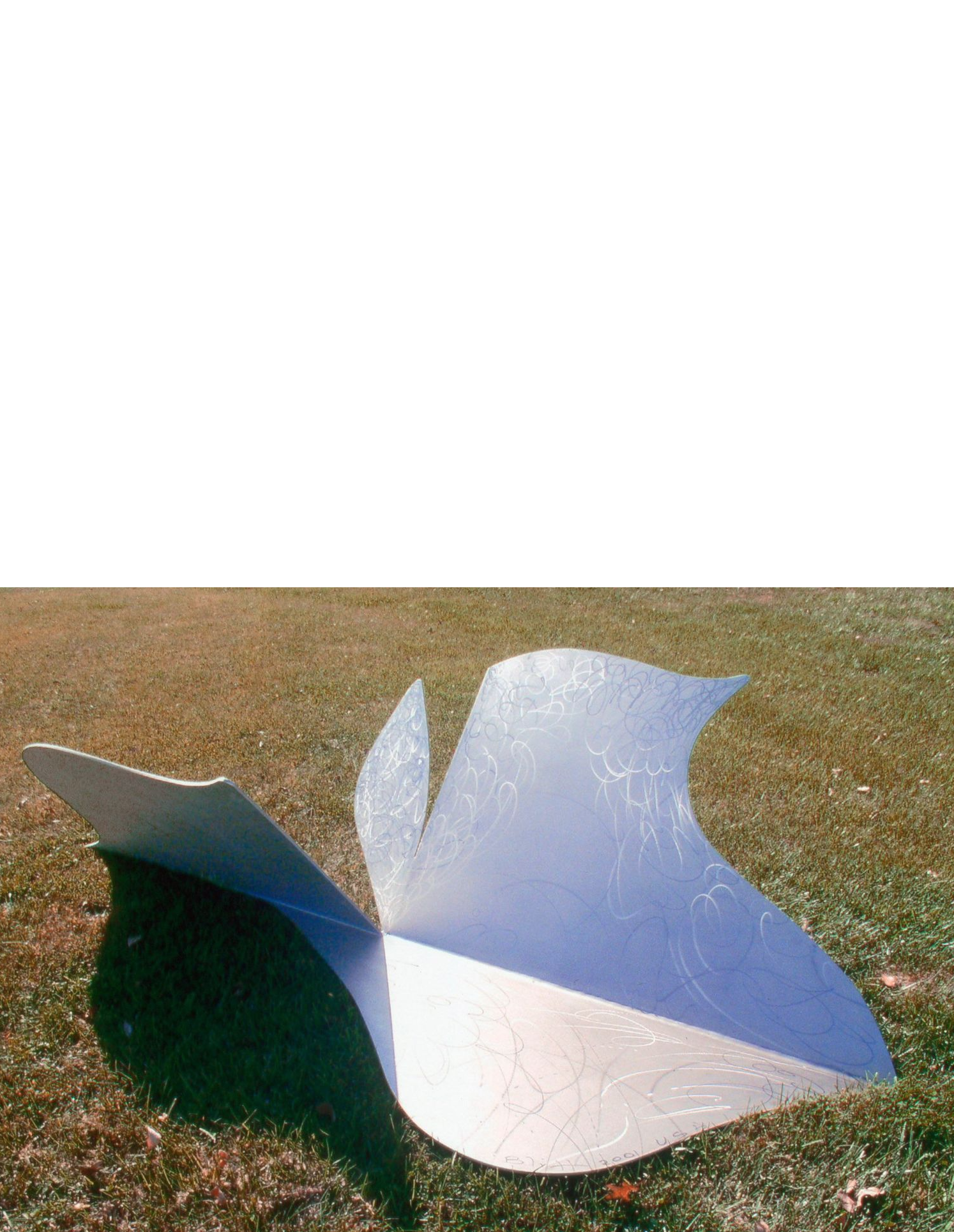 Liberation,
2001, stainless steel, 7x5x2.5 ft