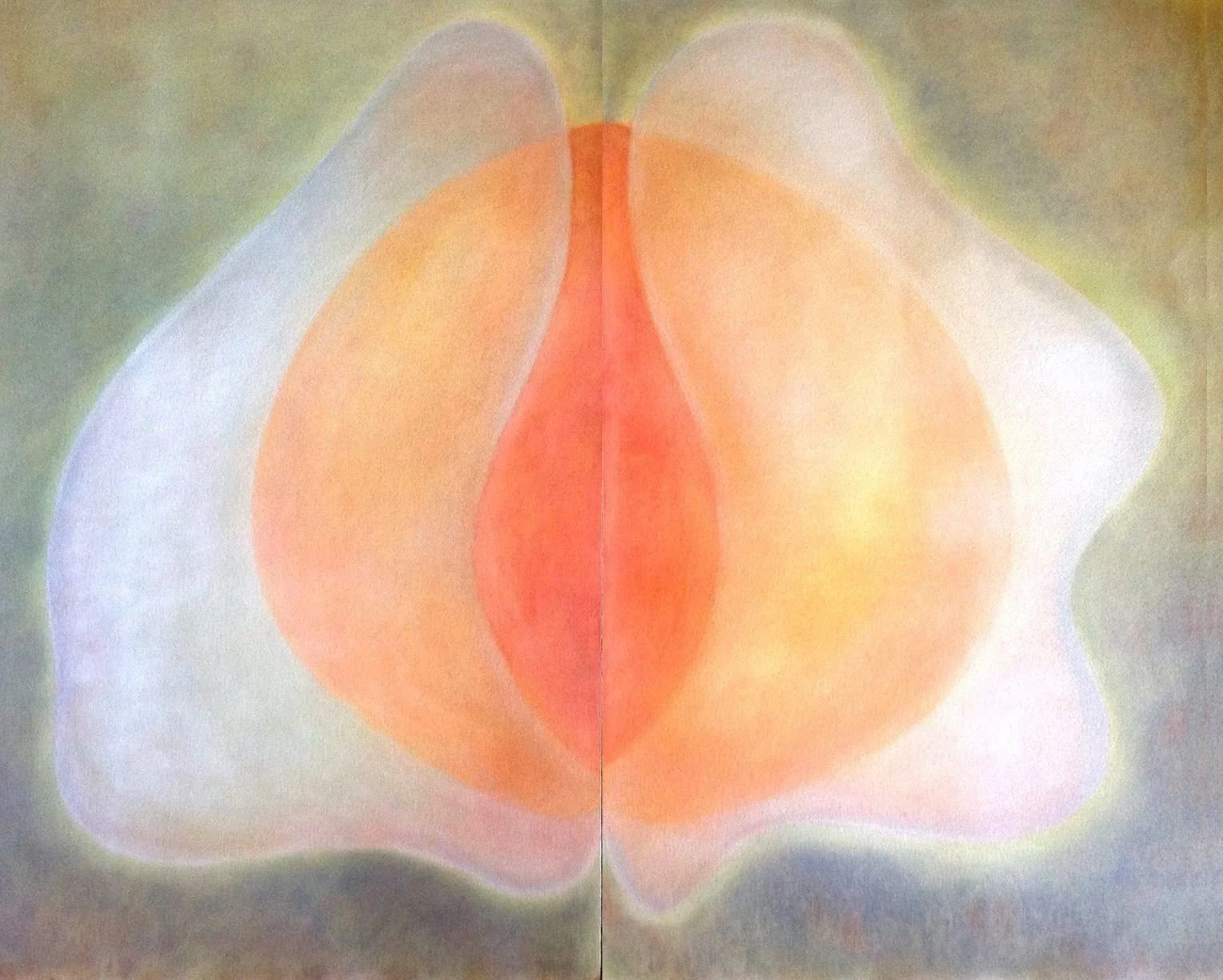 Emerging Center I, 1981, pastel on paper, 40 x 26in