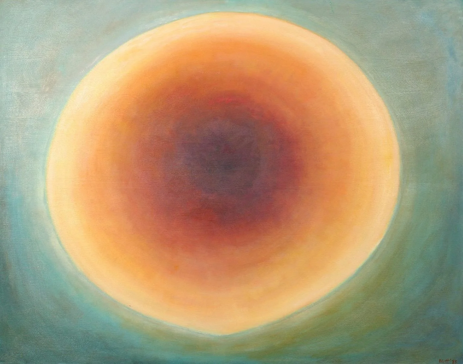 Seeking Inner Peace, 1983, acrylic on canvas, 48 x 72in