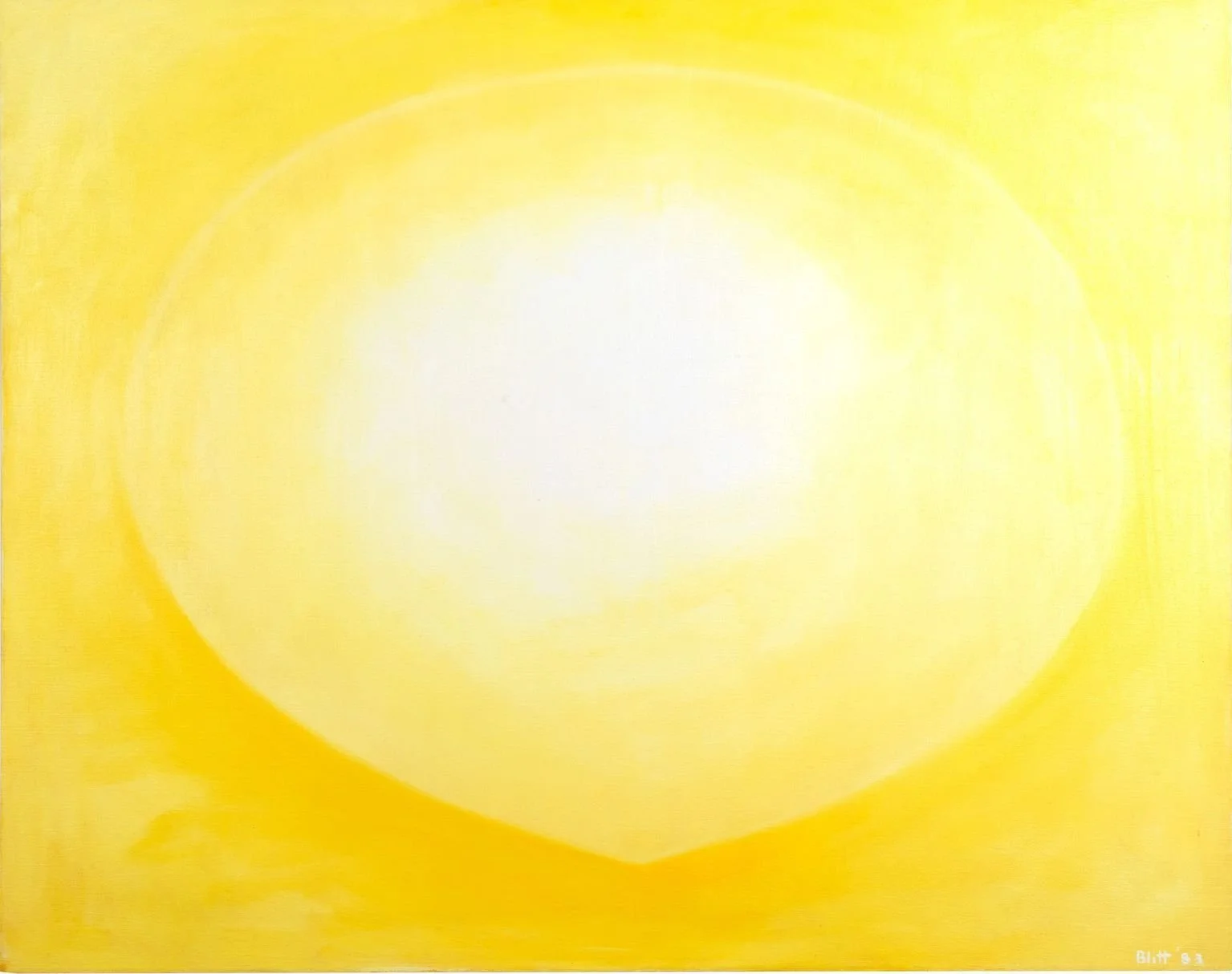 Finding Center, 1983, acrylic on canvas, 44 x 60in