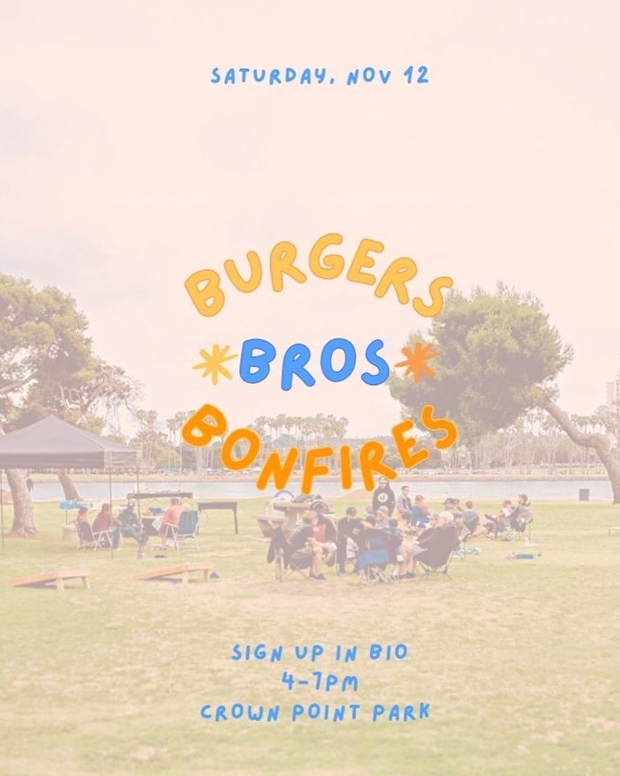 Fellas! Time to sign up for our men's event this Saturday! 

Carve some time out of your crazy life for some amazing men's fellowship! And if that's not enough, the burgers are gonna be killer!

SIGN UP IN BIO&mdash; so we can get headcount for food!