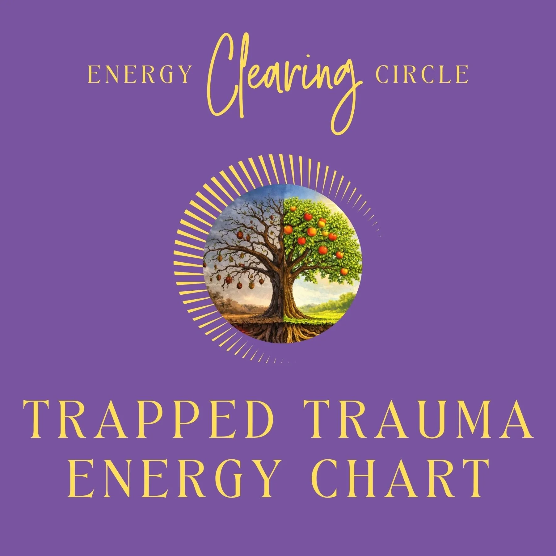 Energy Clearing Circle - The Trapped Trauma Energy Chart