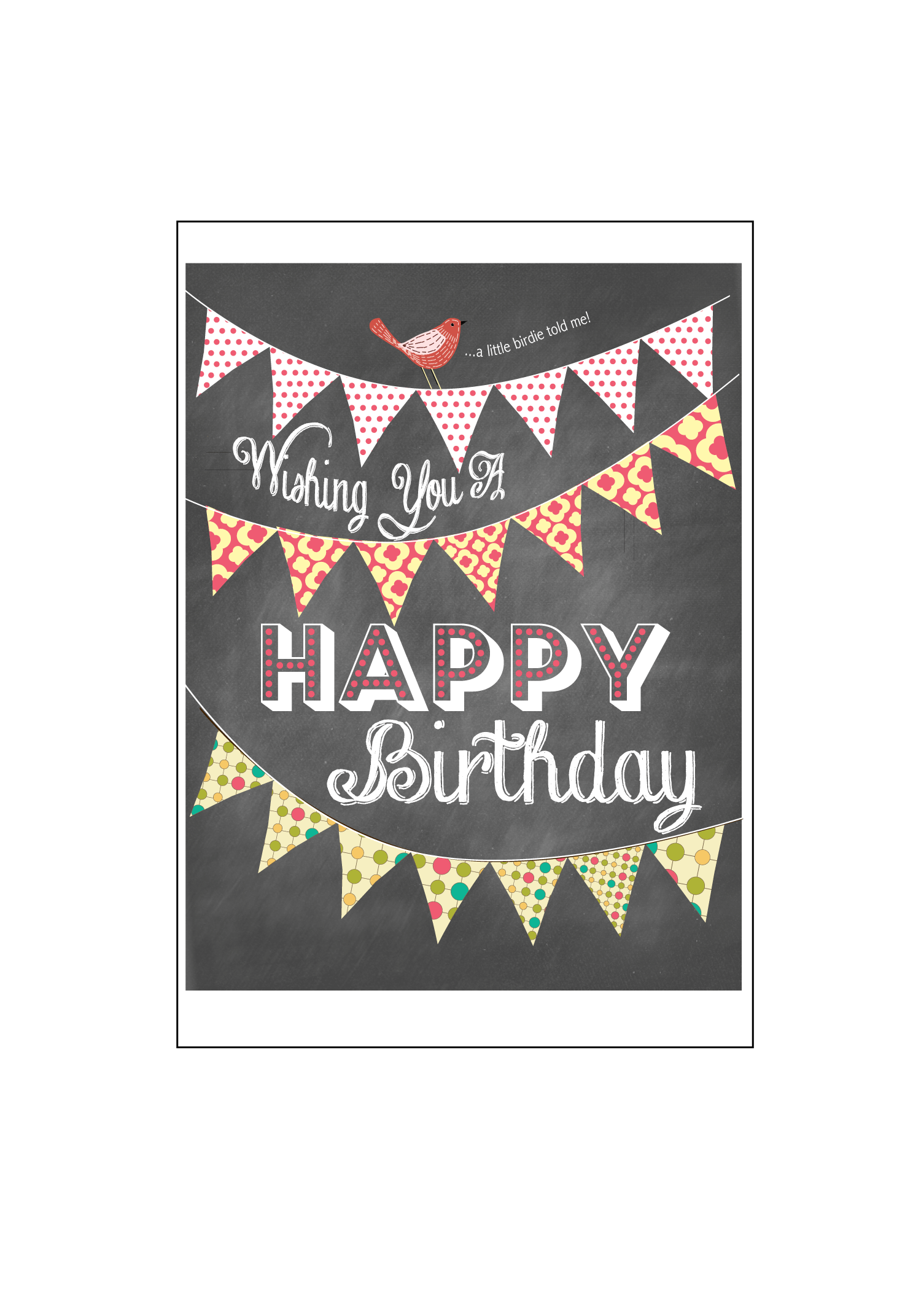 Little Birdie Birthday Card Set