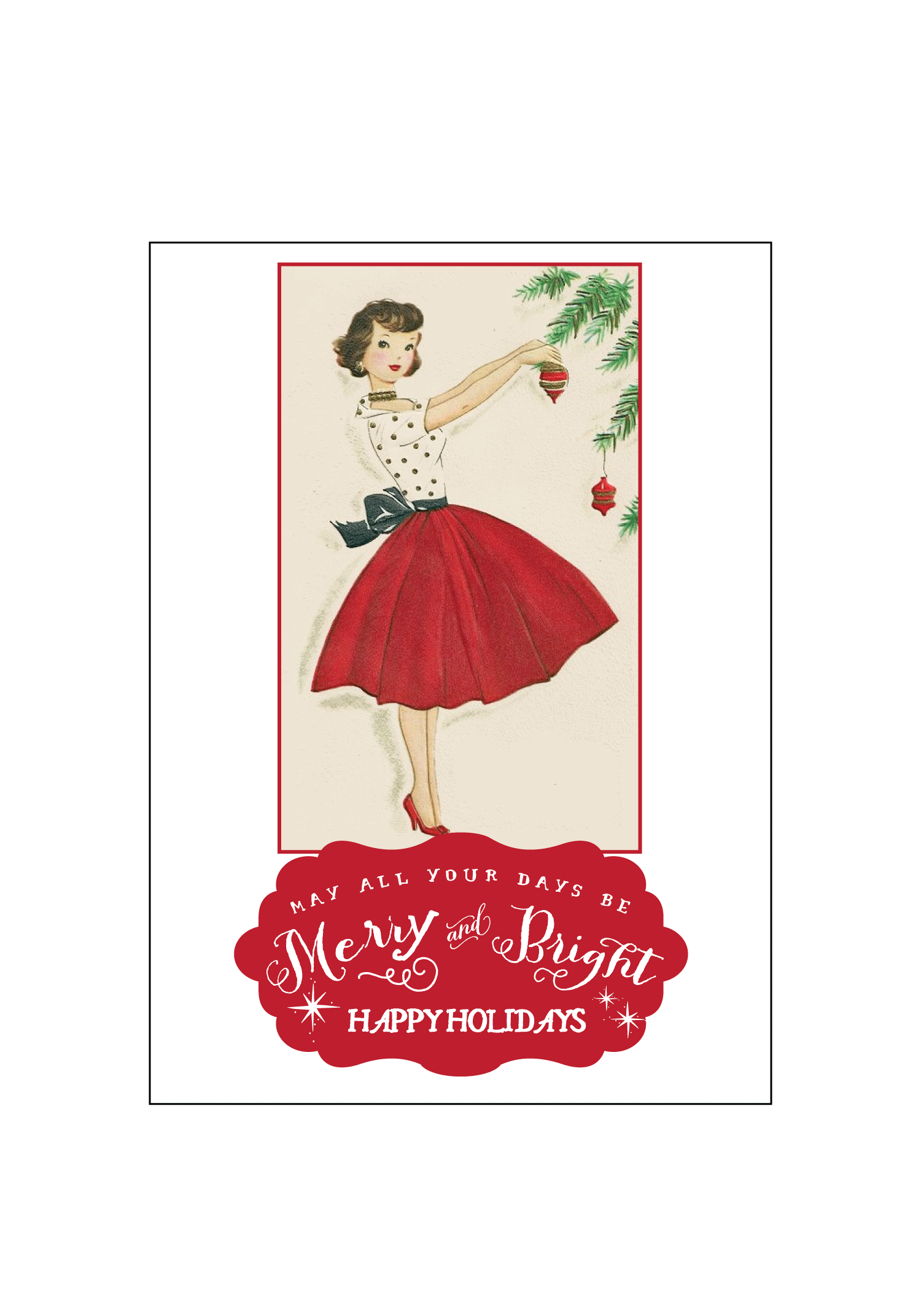 holiday card dress Holiday Chic Party Dress Black / Medium main image 1