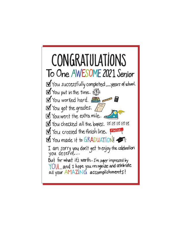 2021 Graduation Card  Social Butterfly Designs