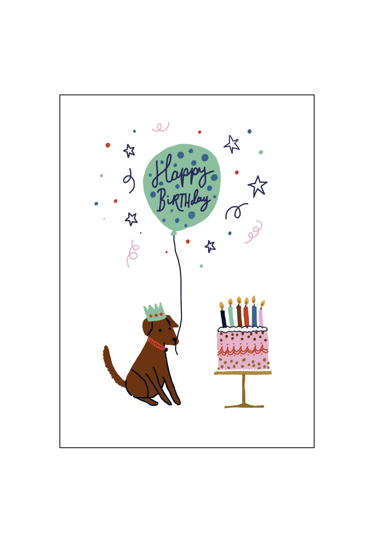 Dog Birthday Card Set