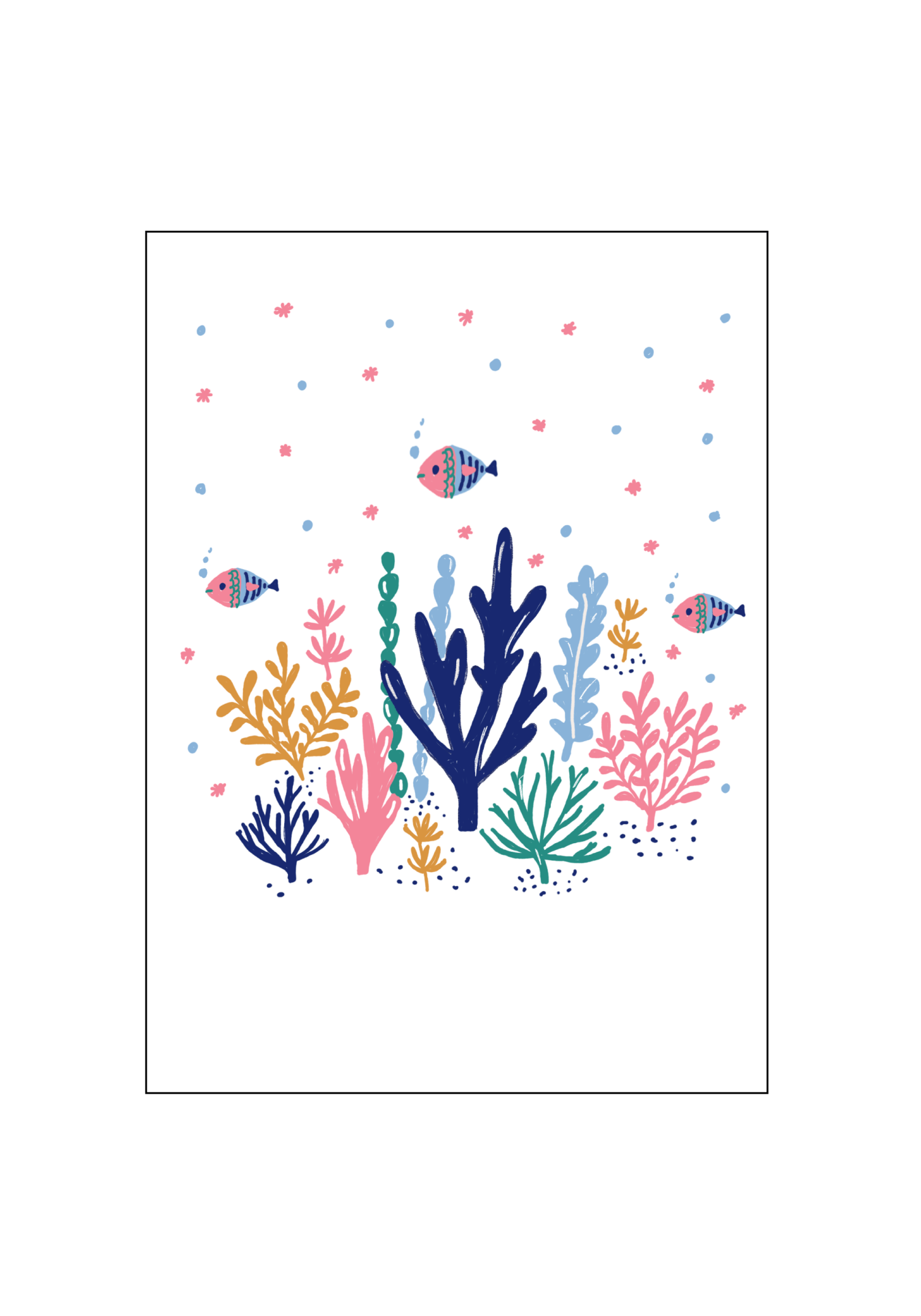 Undersea Coral Note Cards