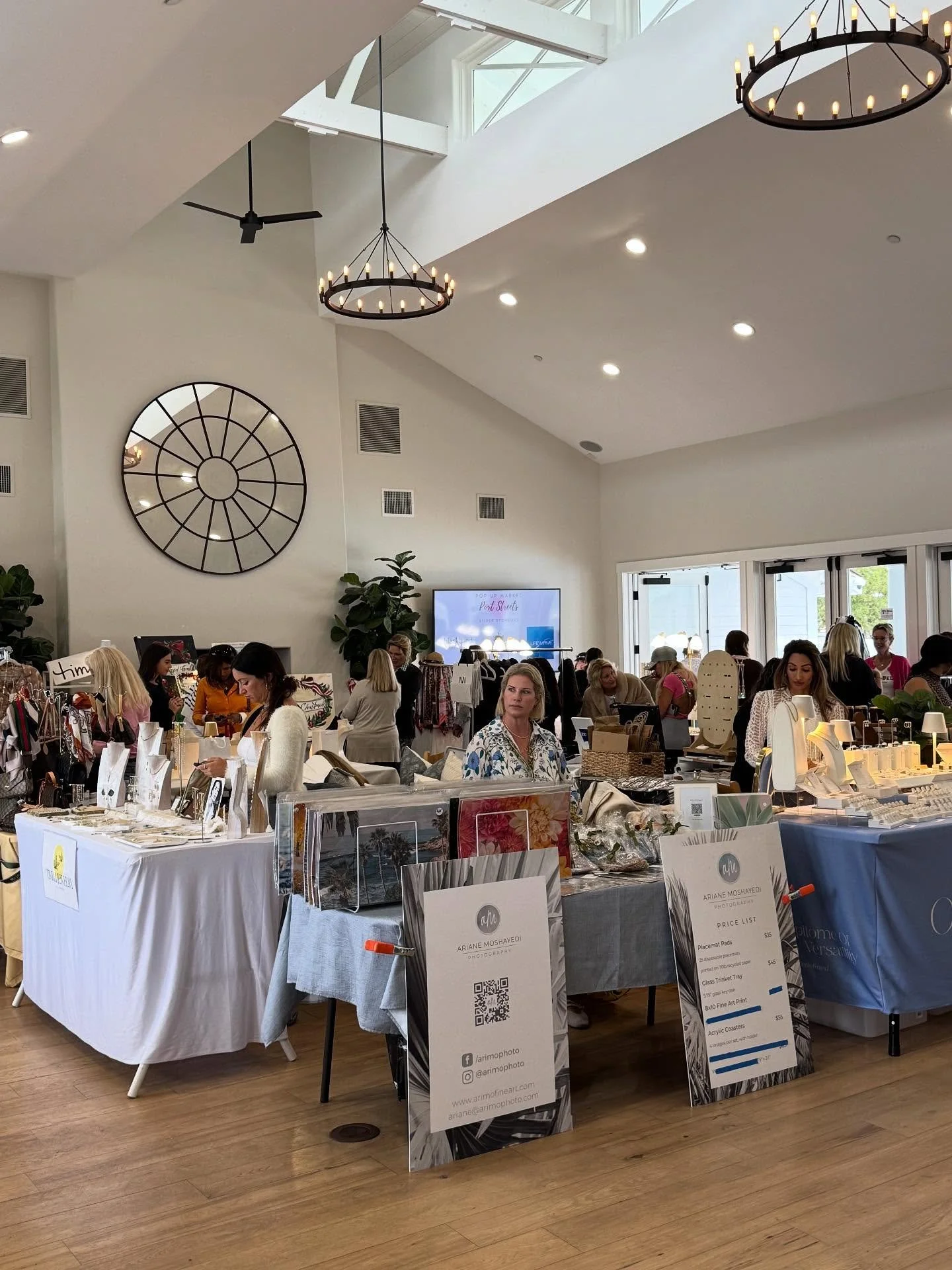 We are at the Port Streets PopUp Boutique in Newport Beach today have any questions  until 2 PM 🥰!