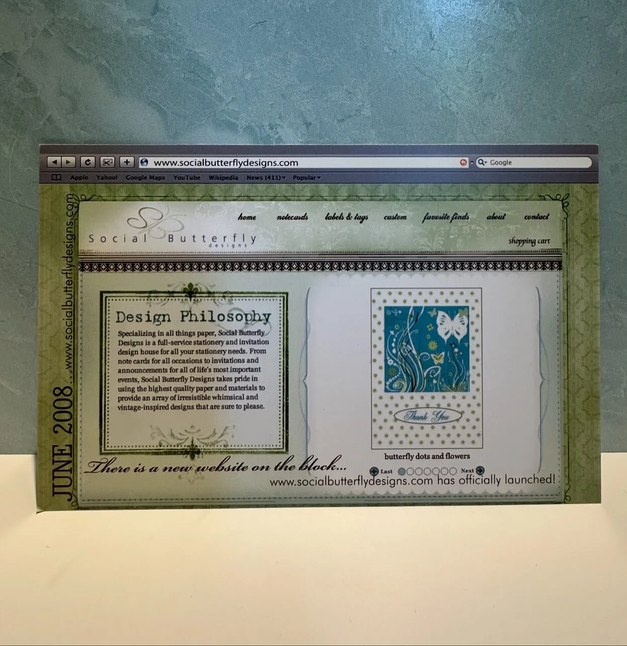 ✨TBT✨ In 2008, I took a leap and launched my first website &mdash; a tiny corner of the internet to share my love of stationery and handwritten notes. It feels like yesterday and a lifetime ago all at once. sadly, I don&rsquo;t have an image of my or