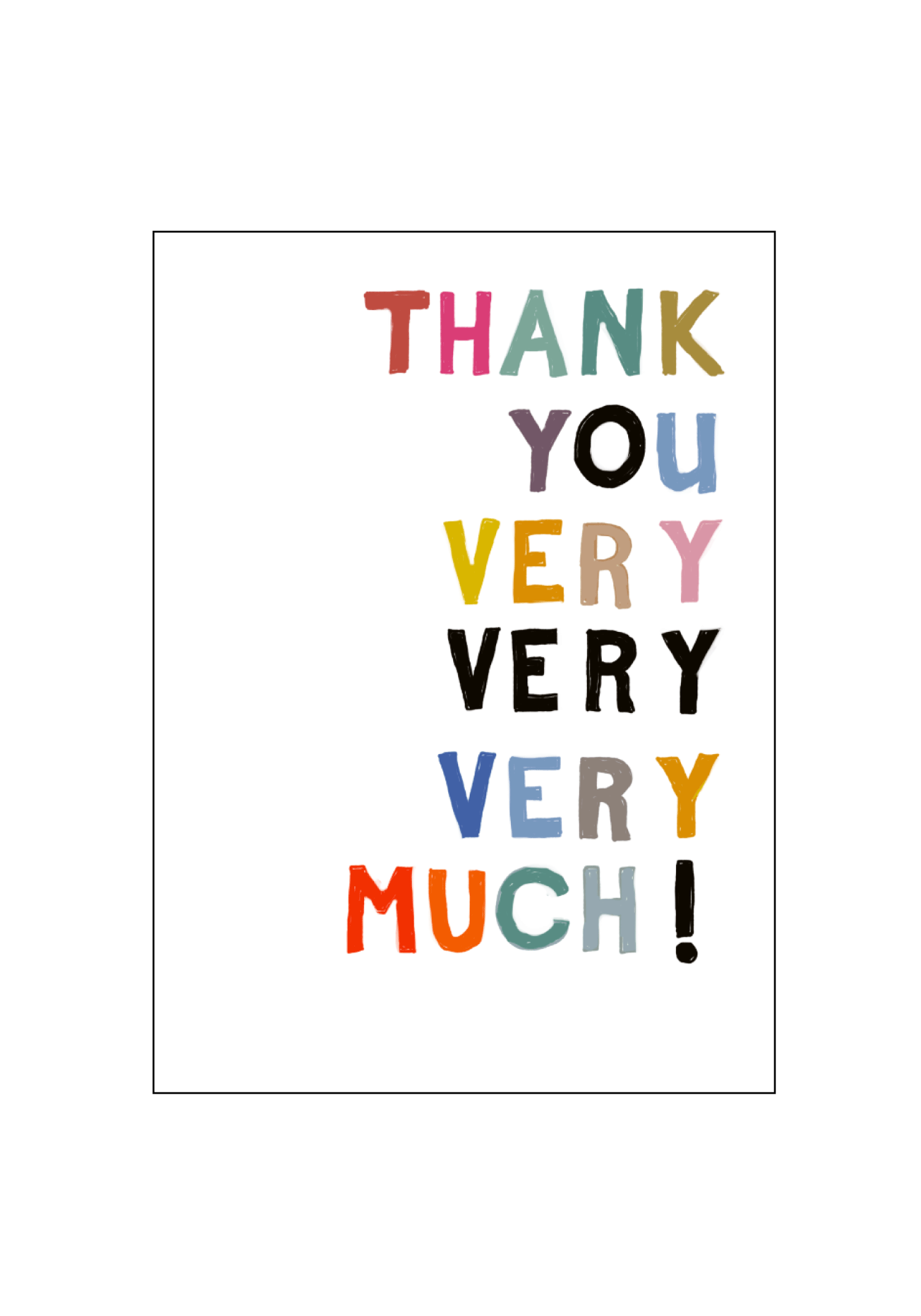 Thank you Very Very Much Card Set