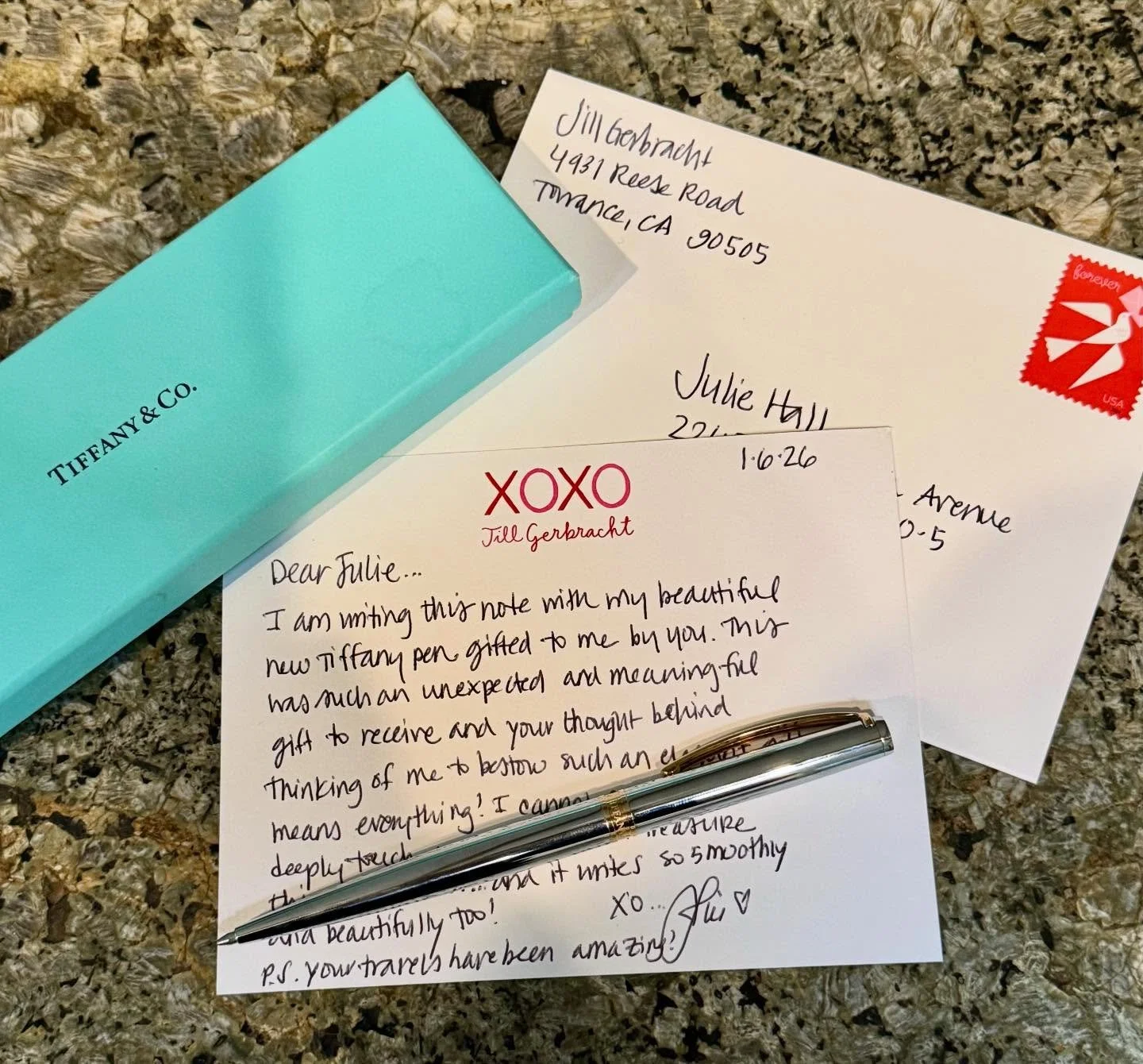 Some gifts are more than just things &mdash; they&rsquo;re stories 💙✍🏼
My friend @juliford gifted me this lovely Tiffany pen, and it turns out it&rsquo;s been waiting for me for over a decade. It lived on her desk, lovingly unwrapped, then was set 